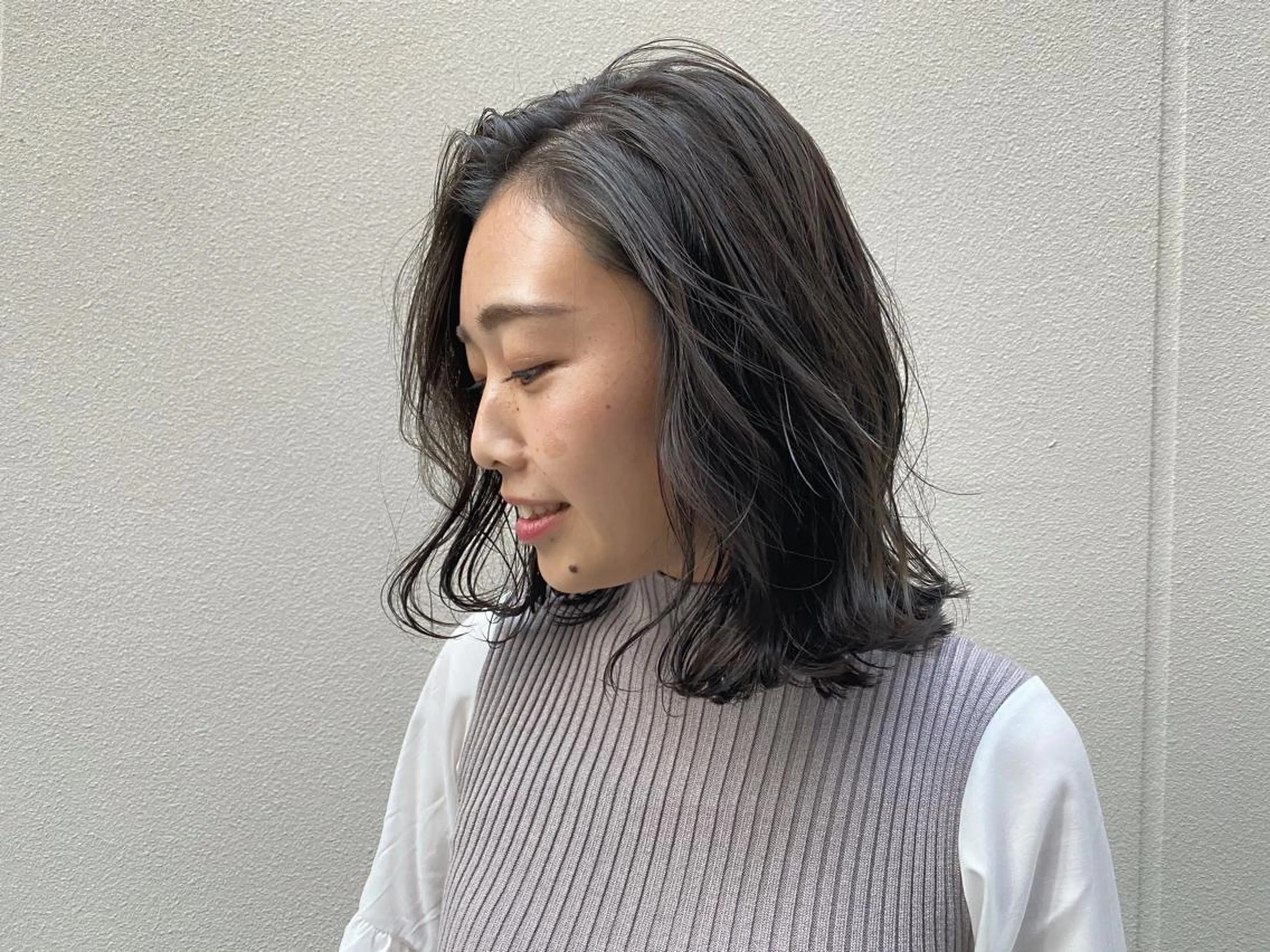 メンテナンスカット+艶フルカラー【ミディアム(35cm以内)】寒色暖色どちらも◎+TOKIO5stepトリートメントの写真