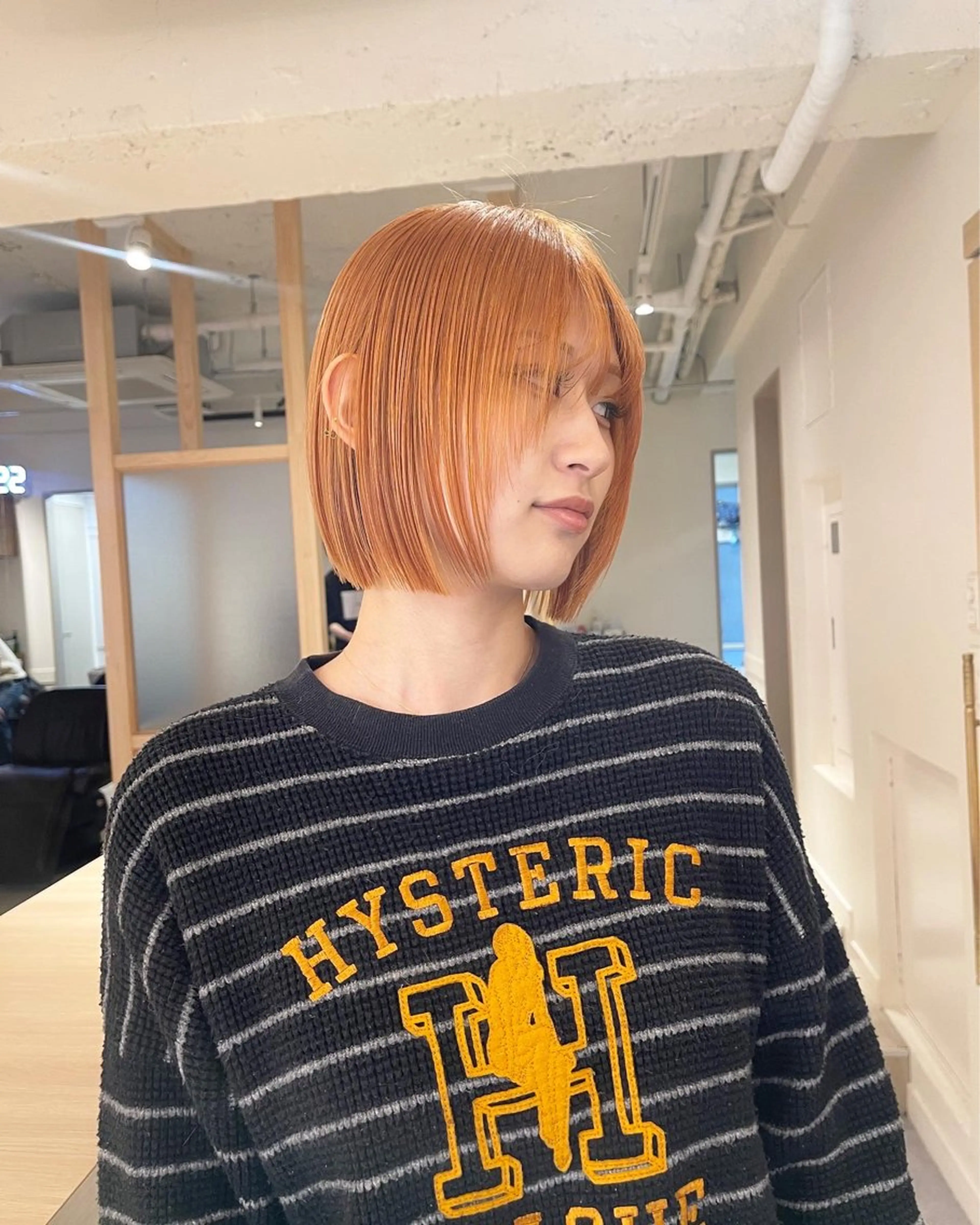 ミディアム カラー ベージュカラー ハイトーンカラー ハイトーンオレンジ オレンジ オレンジベージュ カット ヘアカラー トリートメント PALAN K-Beauty SHINJUKU所属・“ミニモ最高評価獲得 “代表"Kohei"のヘアスタイル