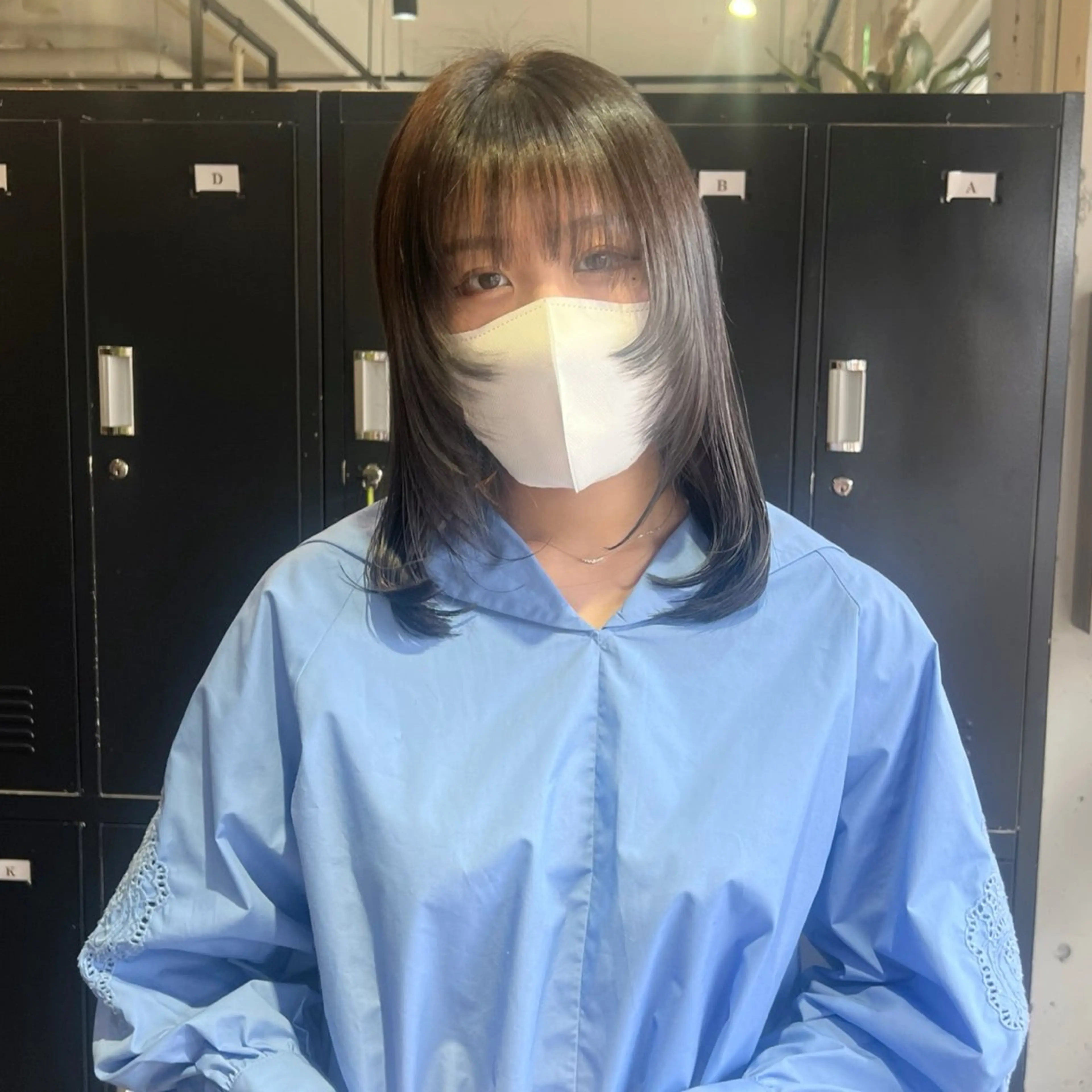 セミロング レイヤーカット 💙OUD 仲本七星💙のヘアスタイル