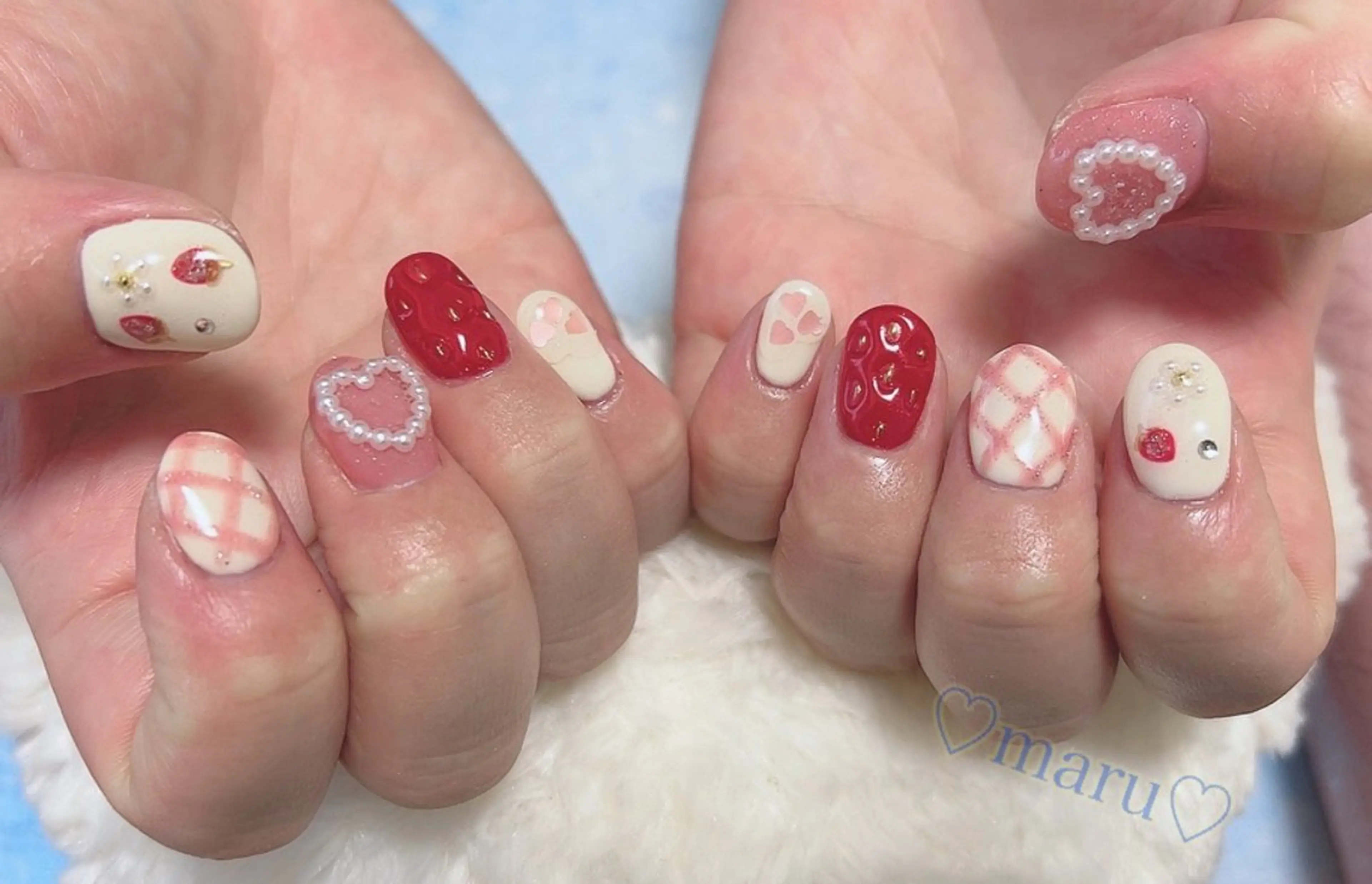 ネイル ハート ハンドネイル フットネイル まるみ ♡のその他イメージ