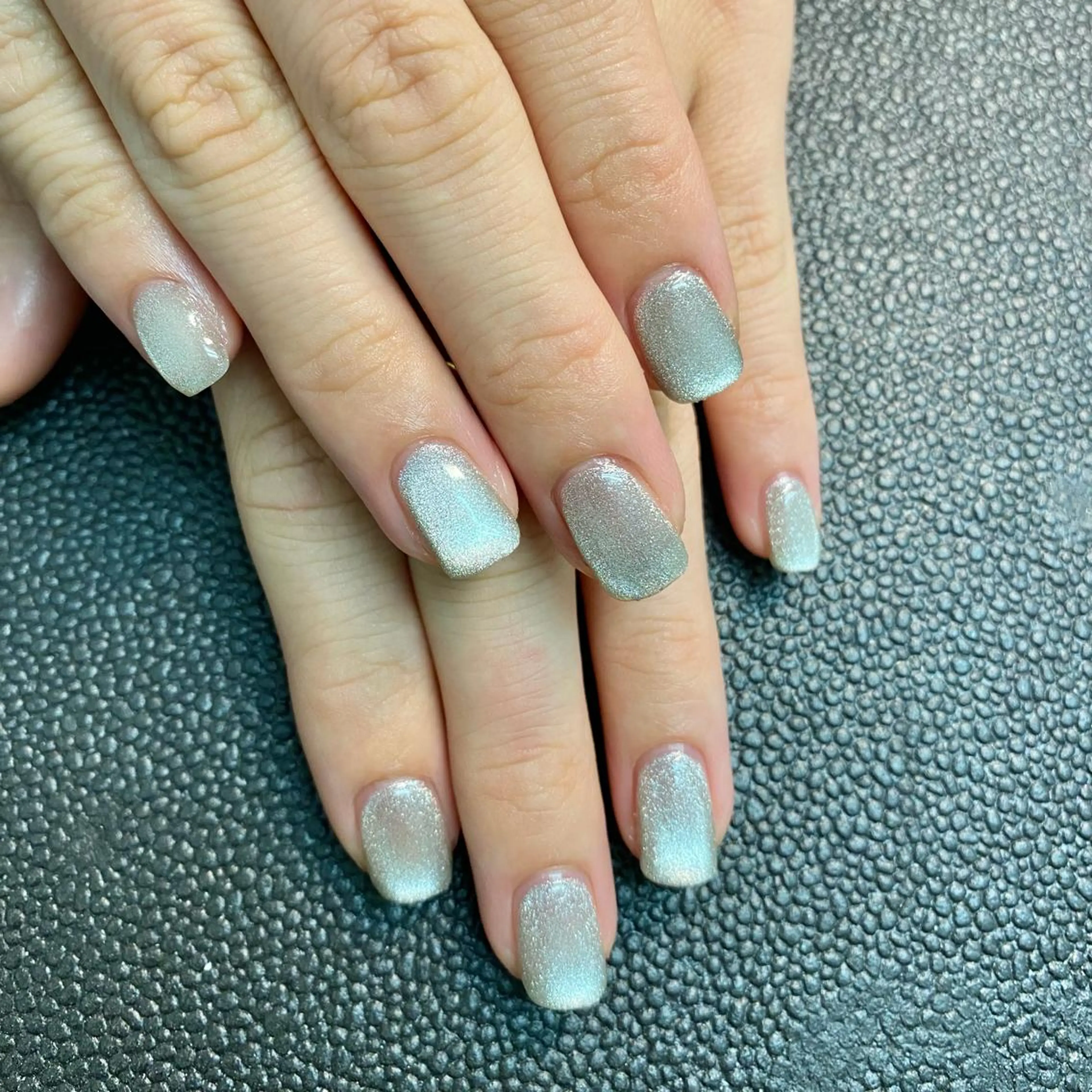 ネイル マグネットネイル シルバー kagami所属・kagami マイのネイルデザイン