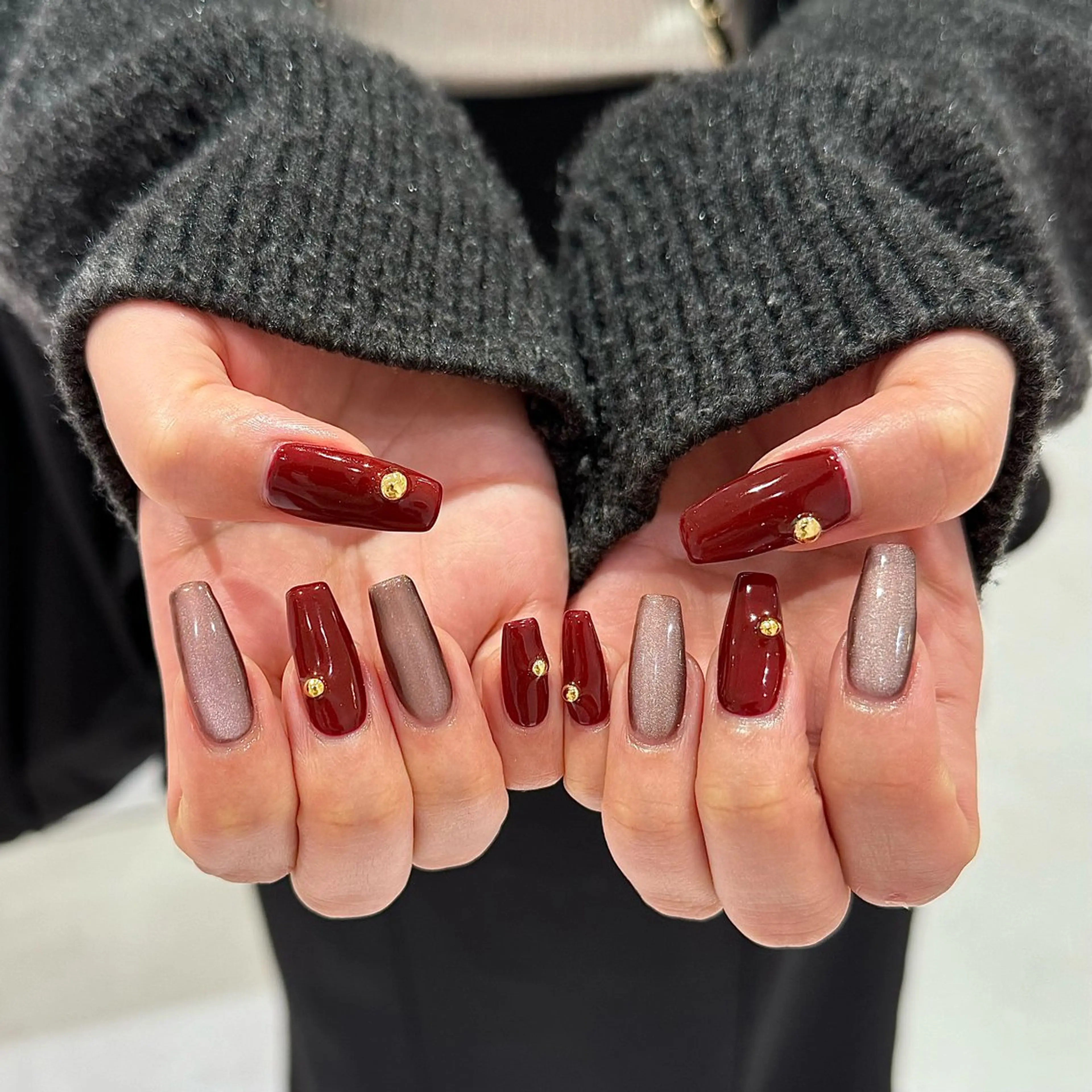 ネイル アートネイル マグネットネイル LUCY NAIL&EYE所属・LUCY 心斎橋店/ Riko🎀のネイルデザイン