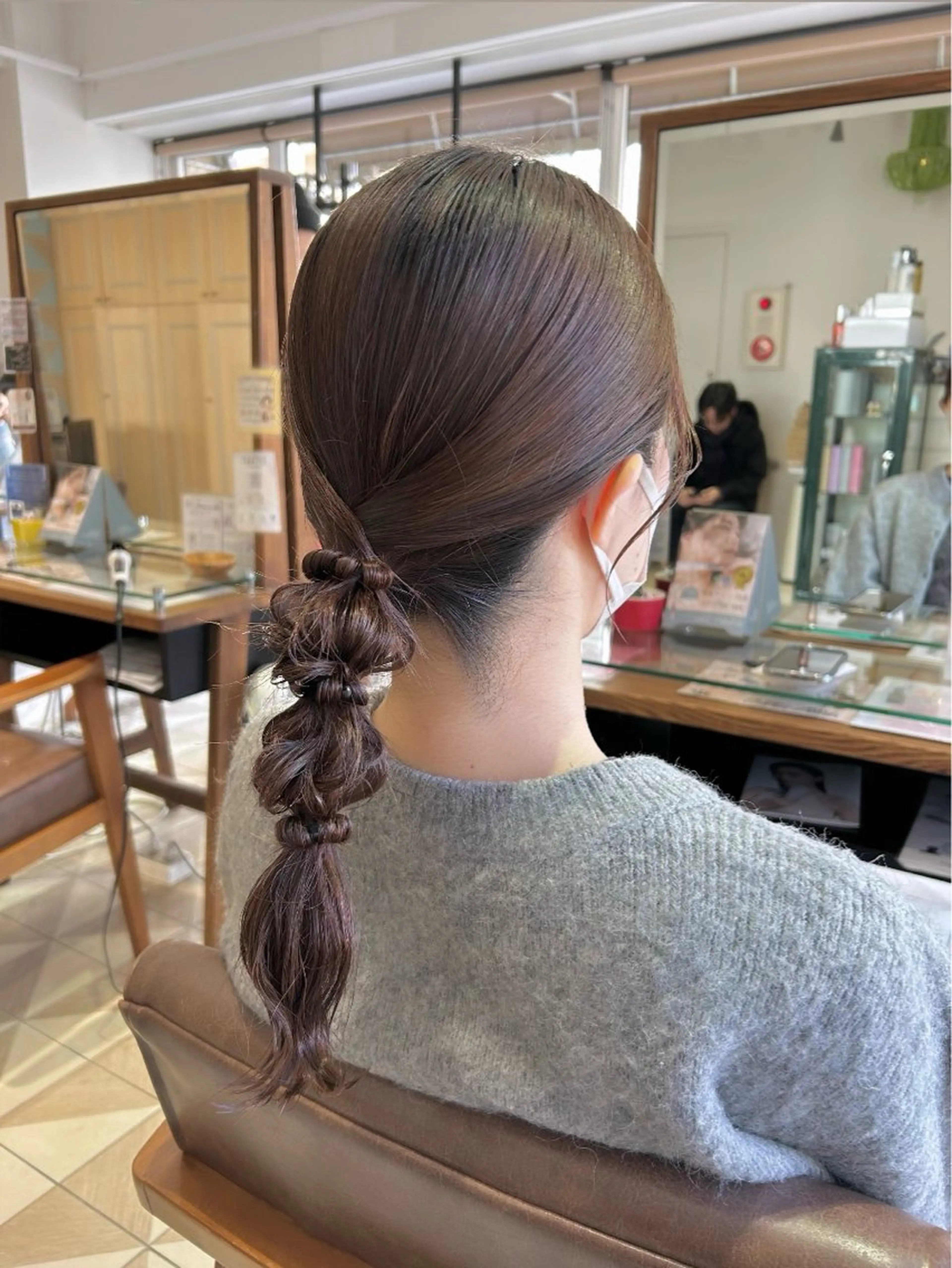 セミロング カラー ヘアアレンジ ヘアセット 吉水 彩乃 /ボブ/透明感カラーのヘアスタイル