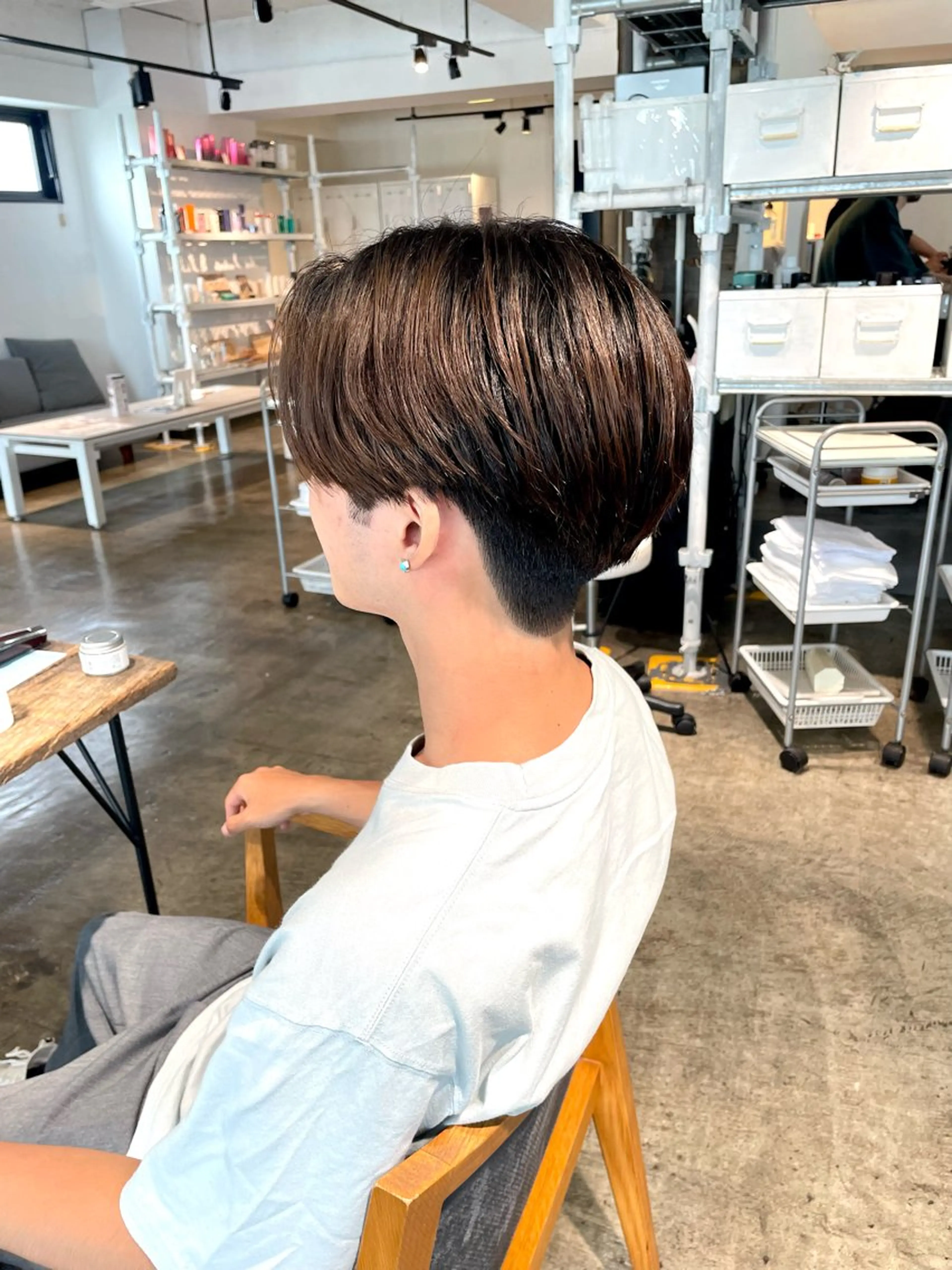 メンズ センターパート マッシュ 刈り上げ カット 骨格補正施術/メンズ 専門美容師/YUYAのヘアスタイル