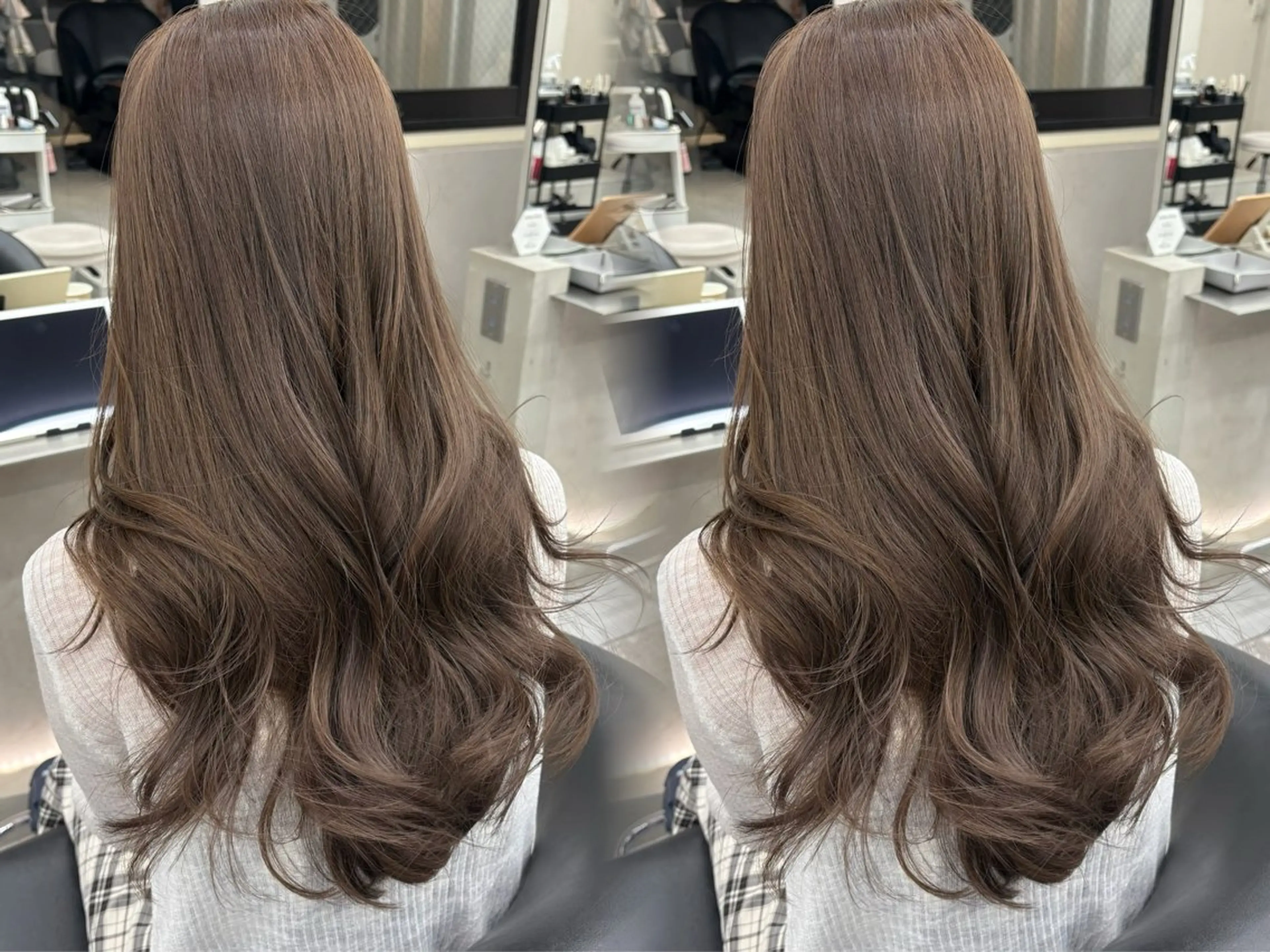 セミロング カット ヘアカラー トリートメント 谷川が作る熊本1🏅 ＆レイヤーカットのヘアスタイル