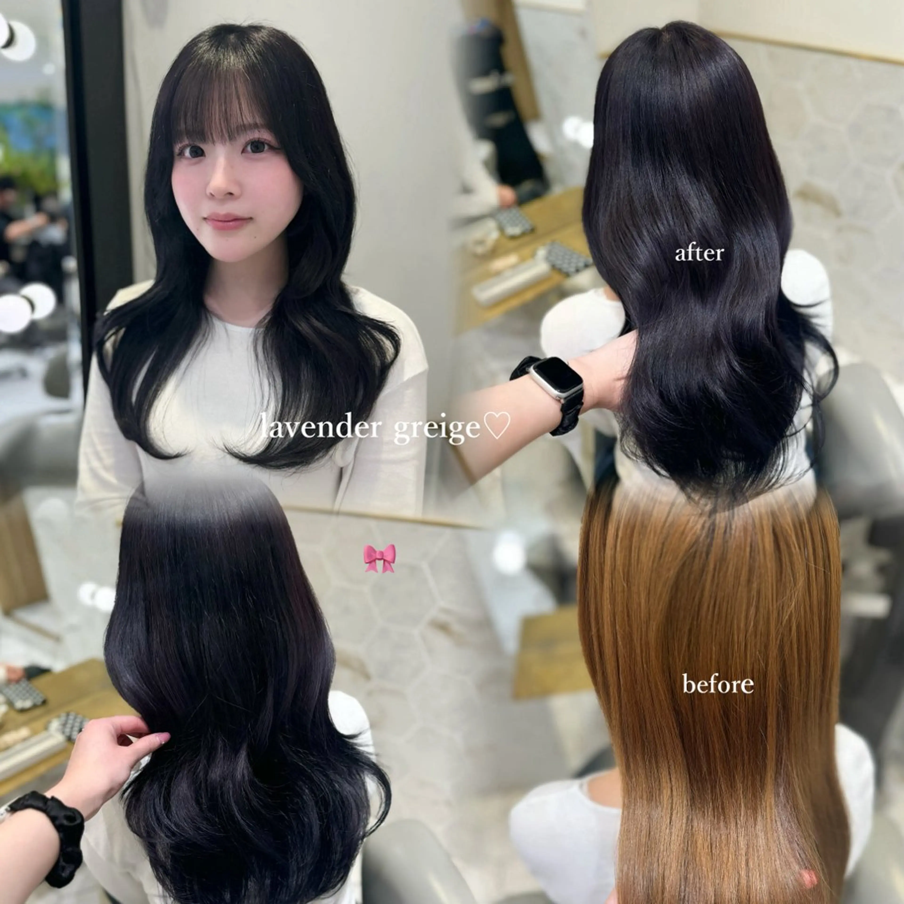 ロング カラー ヘアカラー costes 今井芽依のヘアスタイル