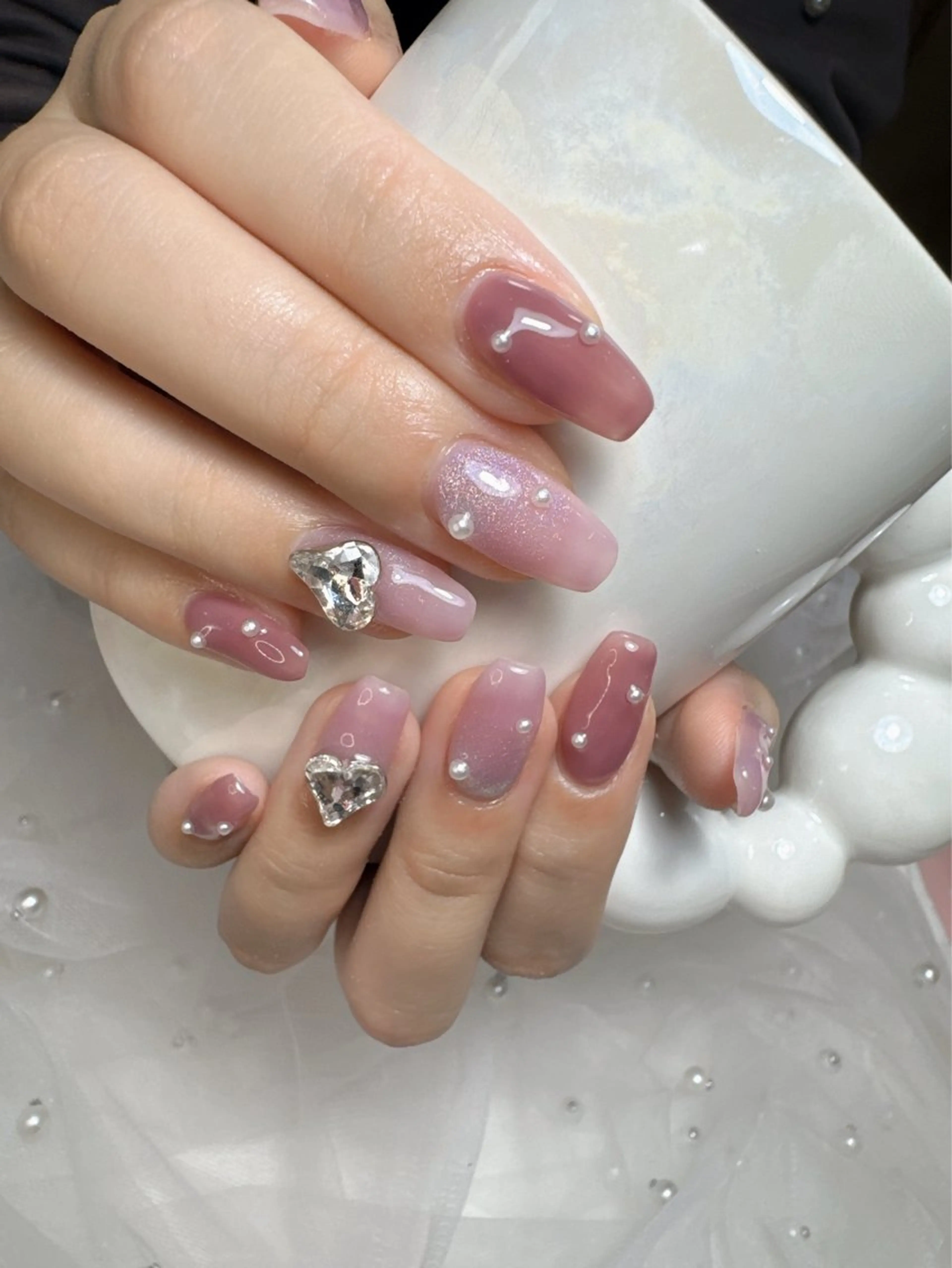 ロング ビューティーフル Aのネイルデザイン