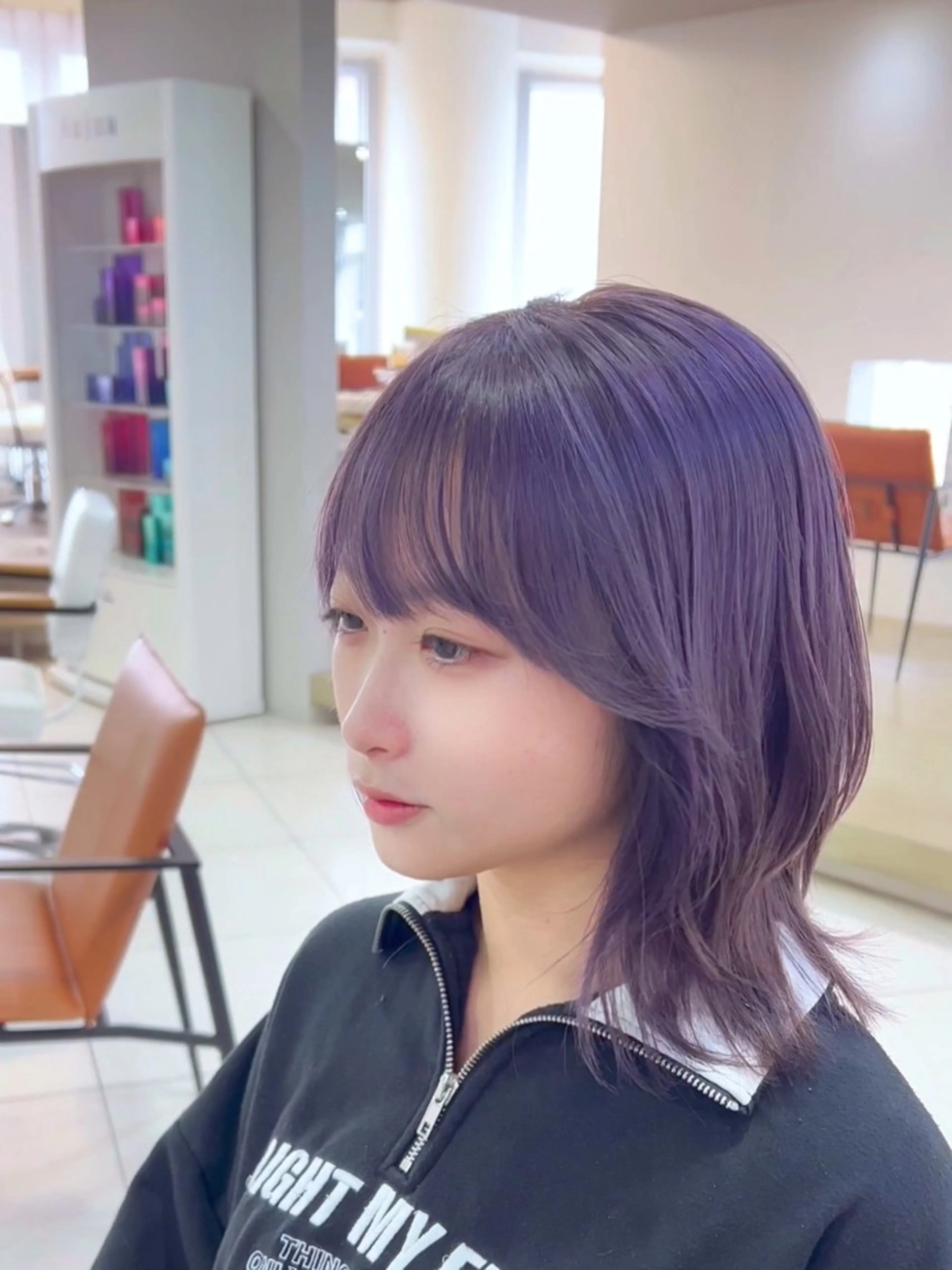 ミディアム ヘアカラー 野中 洋介のヘアスタイル