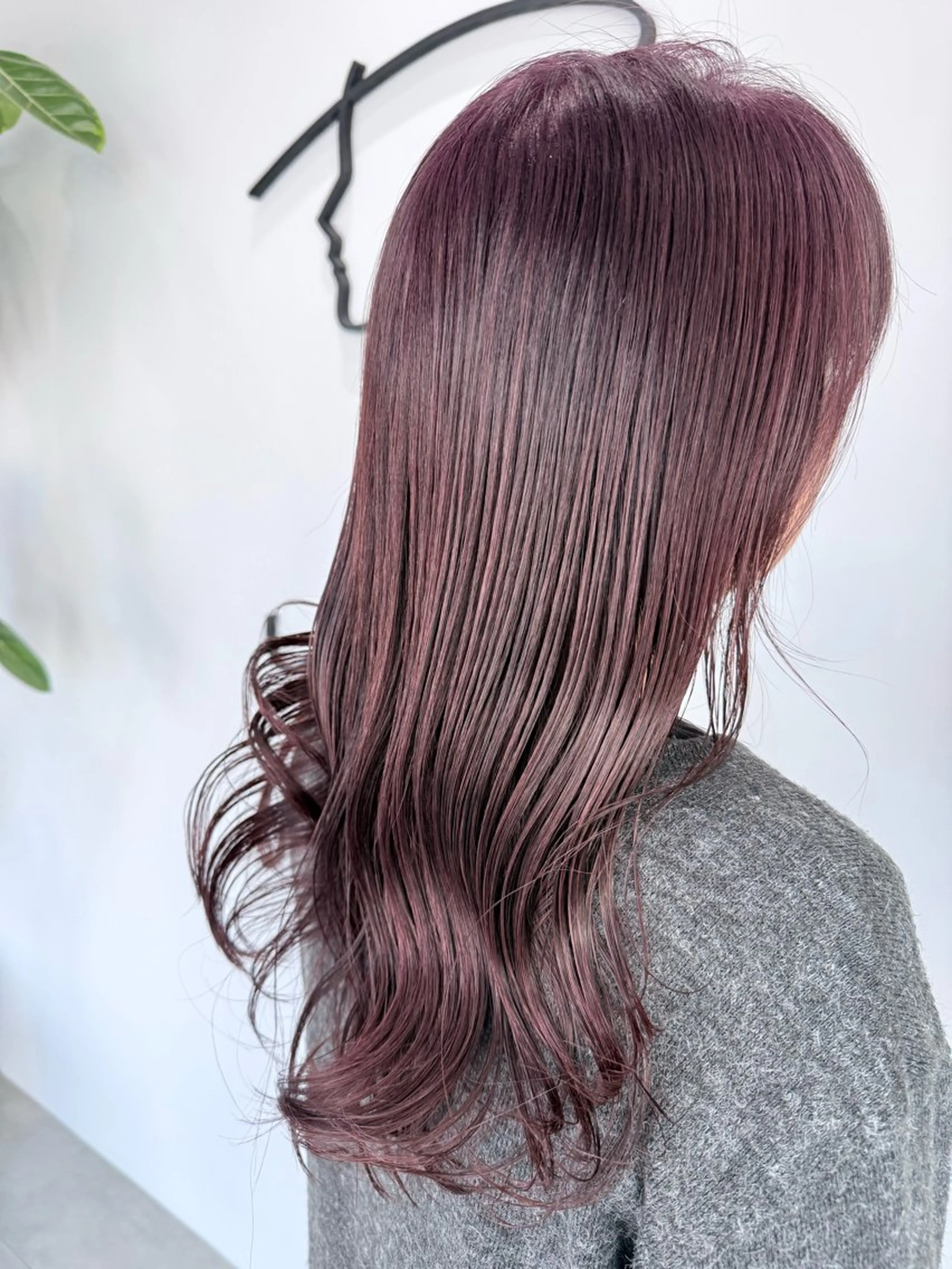 セミロング ピンクブラウン ヘアカラー 相川 玲央奈のヘアスタイル