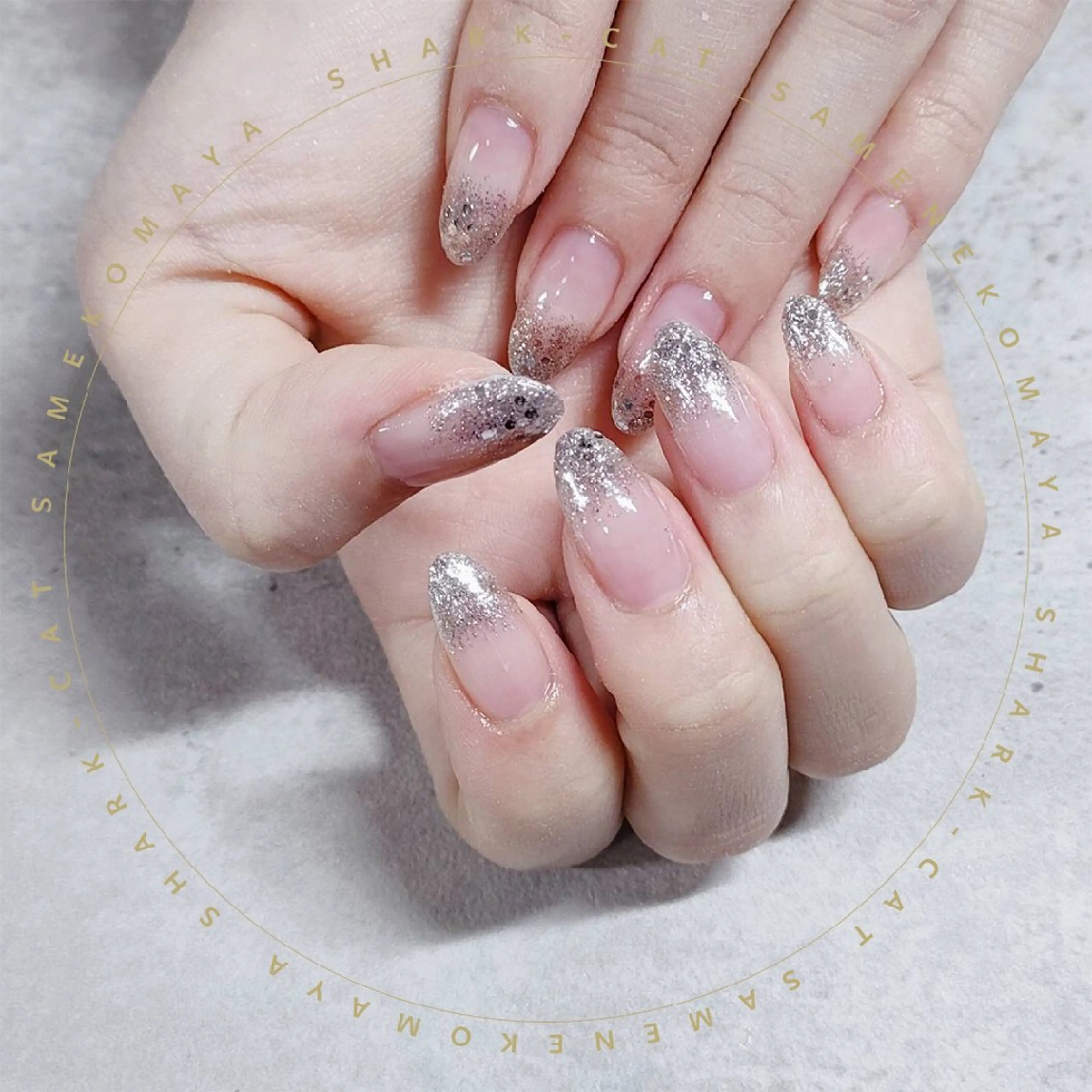 ネイル サメ猫 マーヤのネイルデザイン