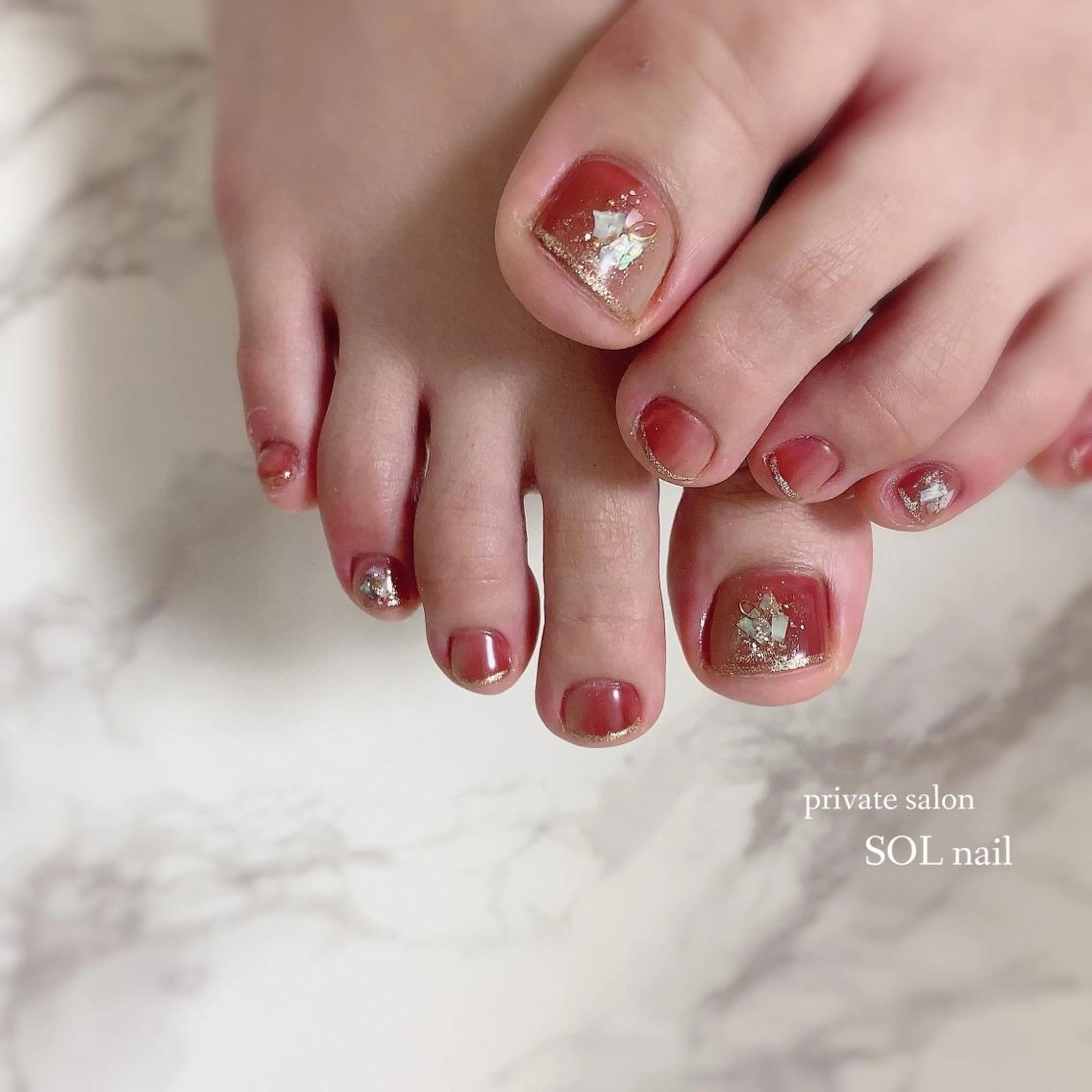 ネイル フットネイル SOL NAILのネイルデザイン