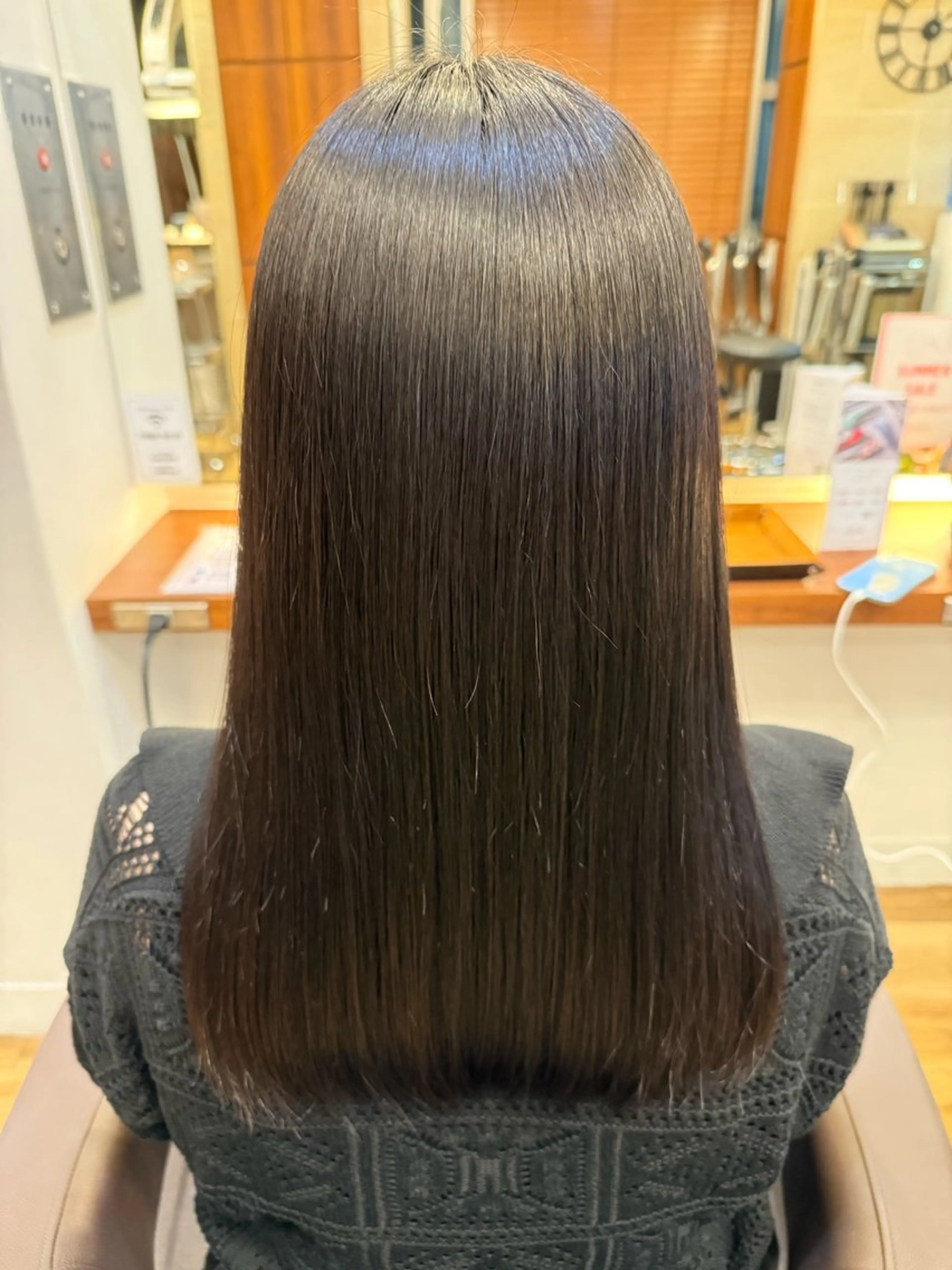 セミロング 縮毛矯正 縮毛矯正 すばる/縮毛矯正 /似合わせカラーのヘアスタイル