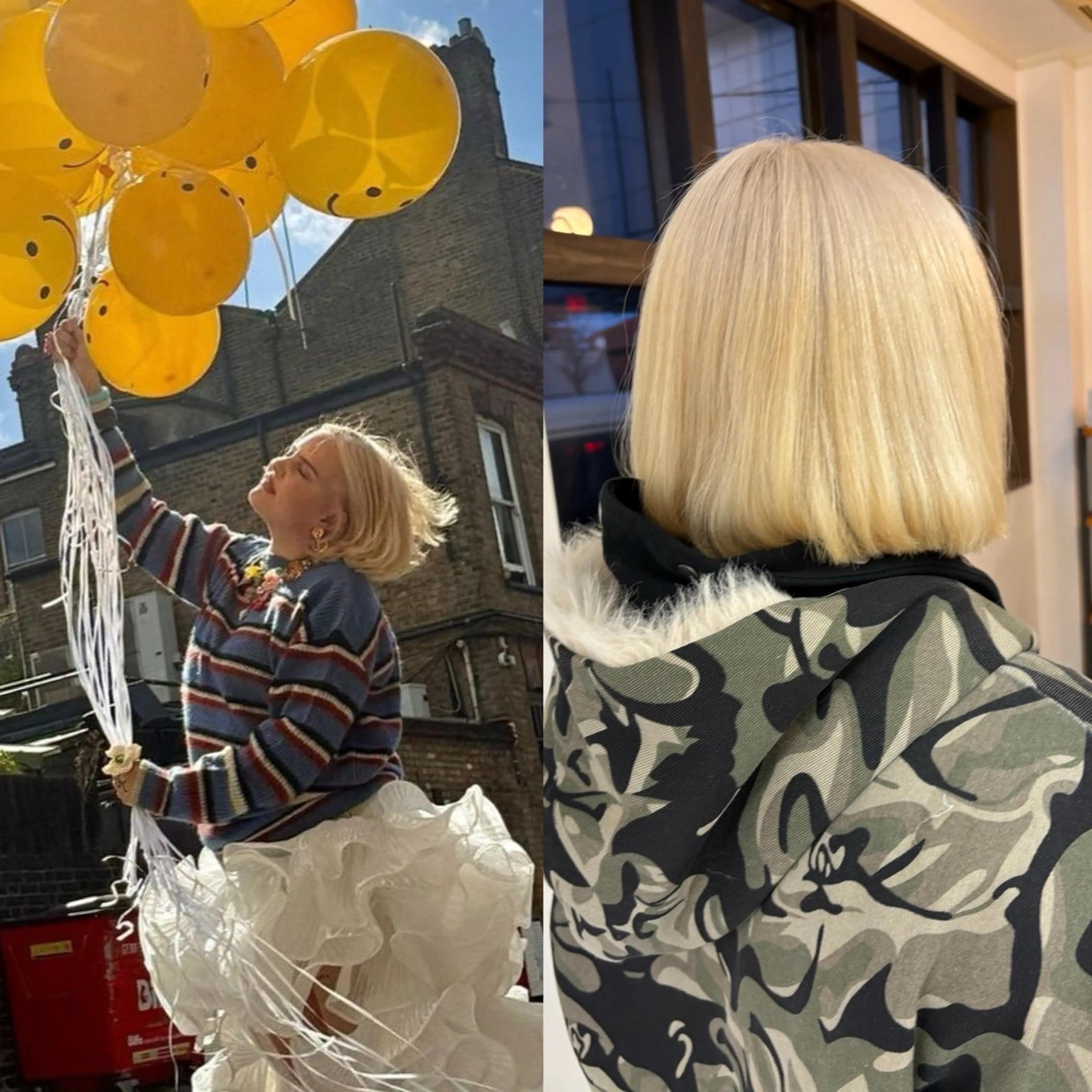 ショート ヘアカラー あやか/ハイトーンカ ラー/デザインカラーのヘアスタイル