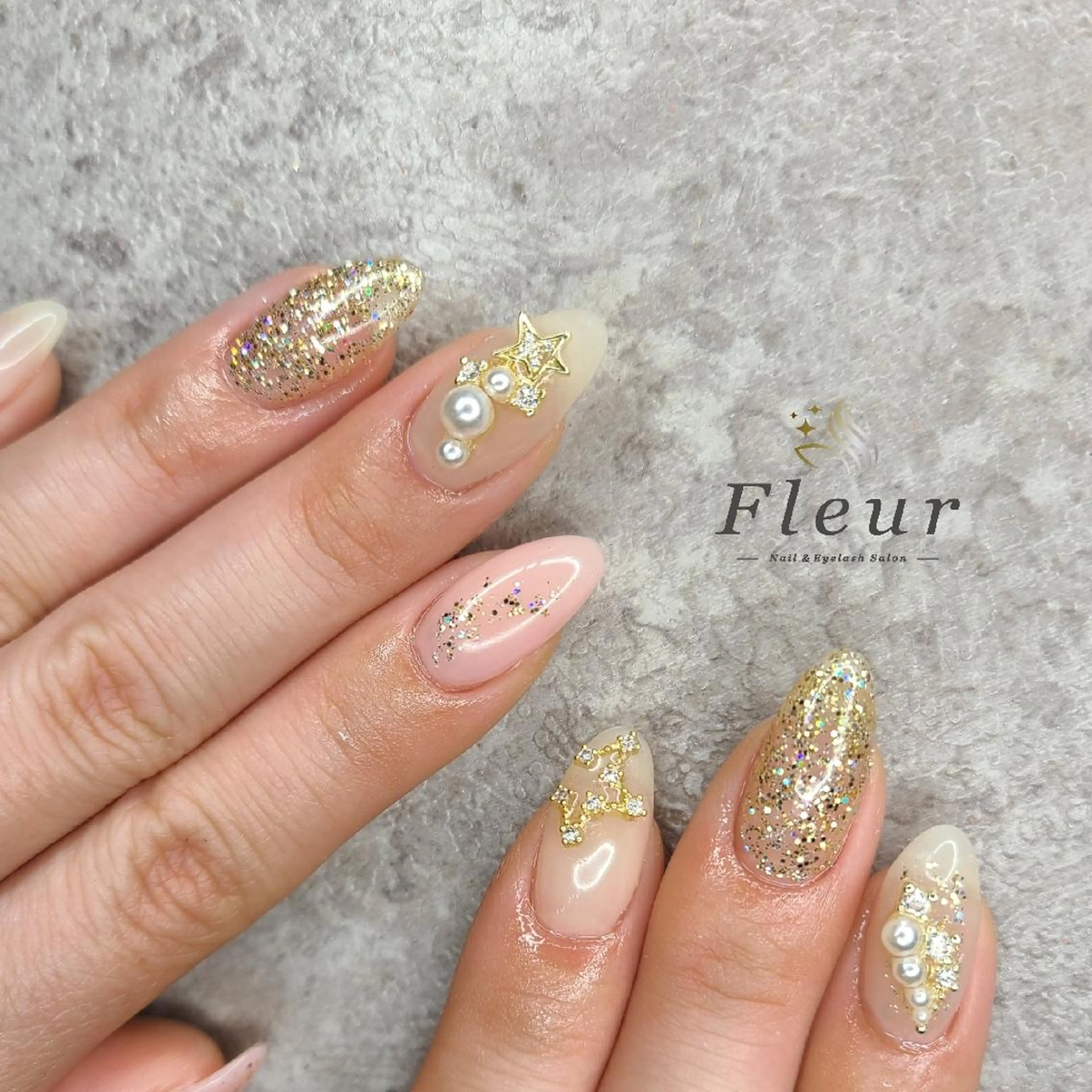 ネイル ハンドネイル nail&eye ♡Fleur♡のネイルデザイン
