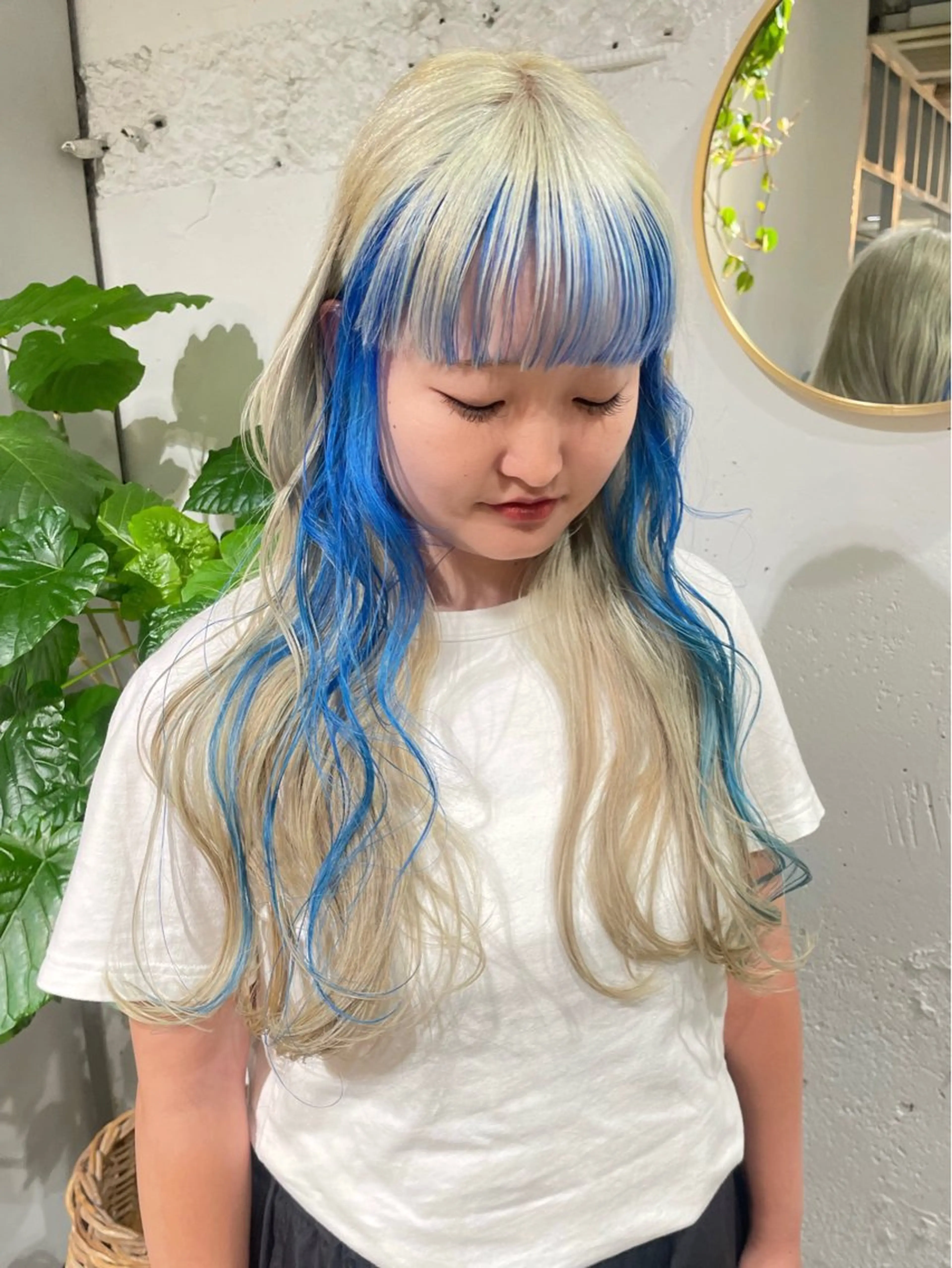 ロング カラー ウルフ/似合わせ レイヤー/RIHOのヘアスタイル