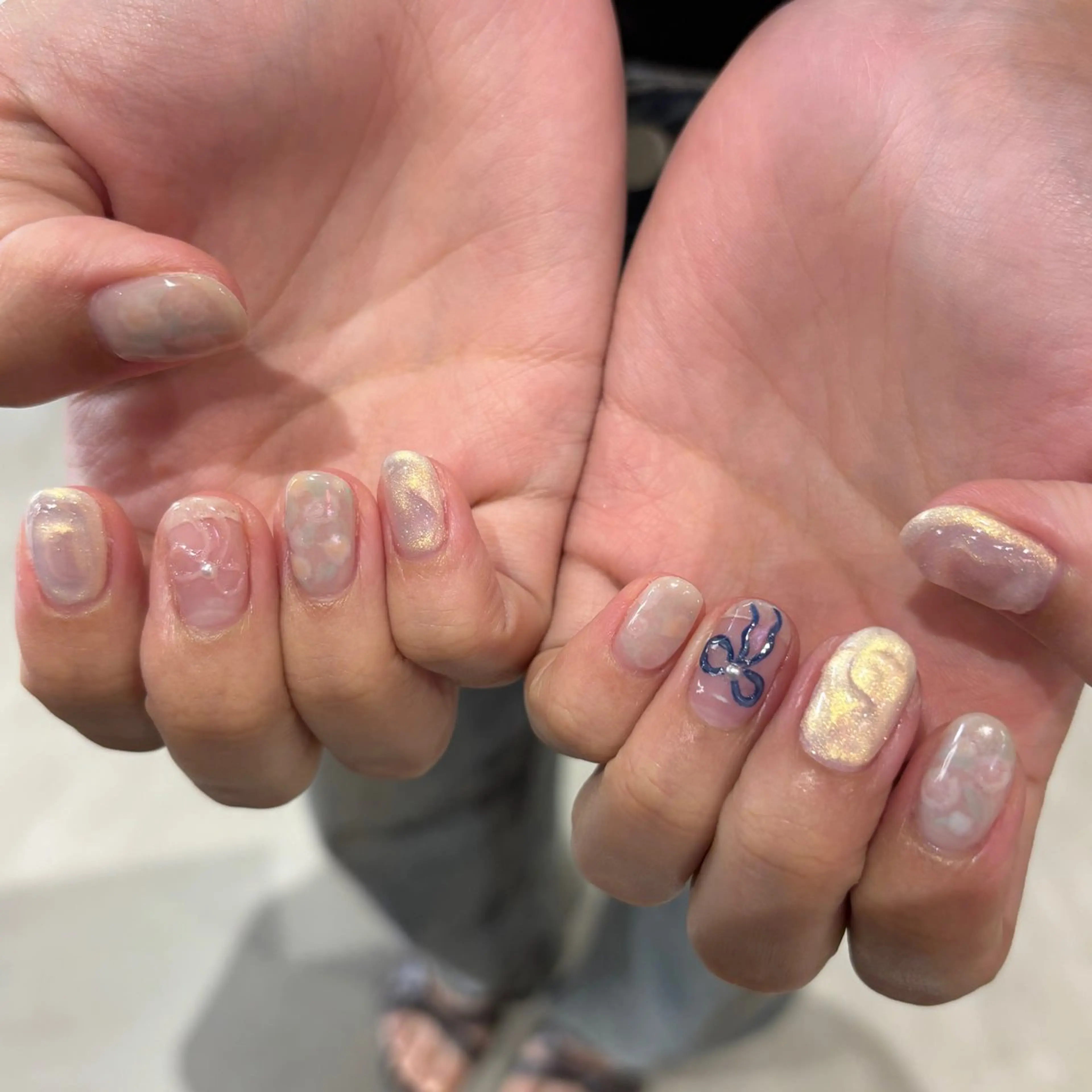 ネイル ハンドネイル YURIN 𓈒ㅤׂ 𝜗𝜚のネイルデザイン