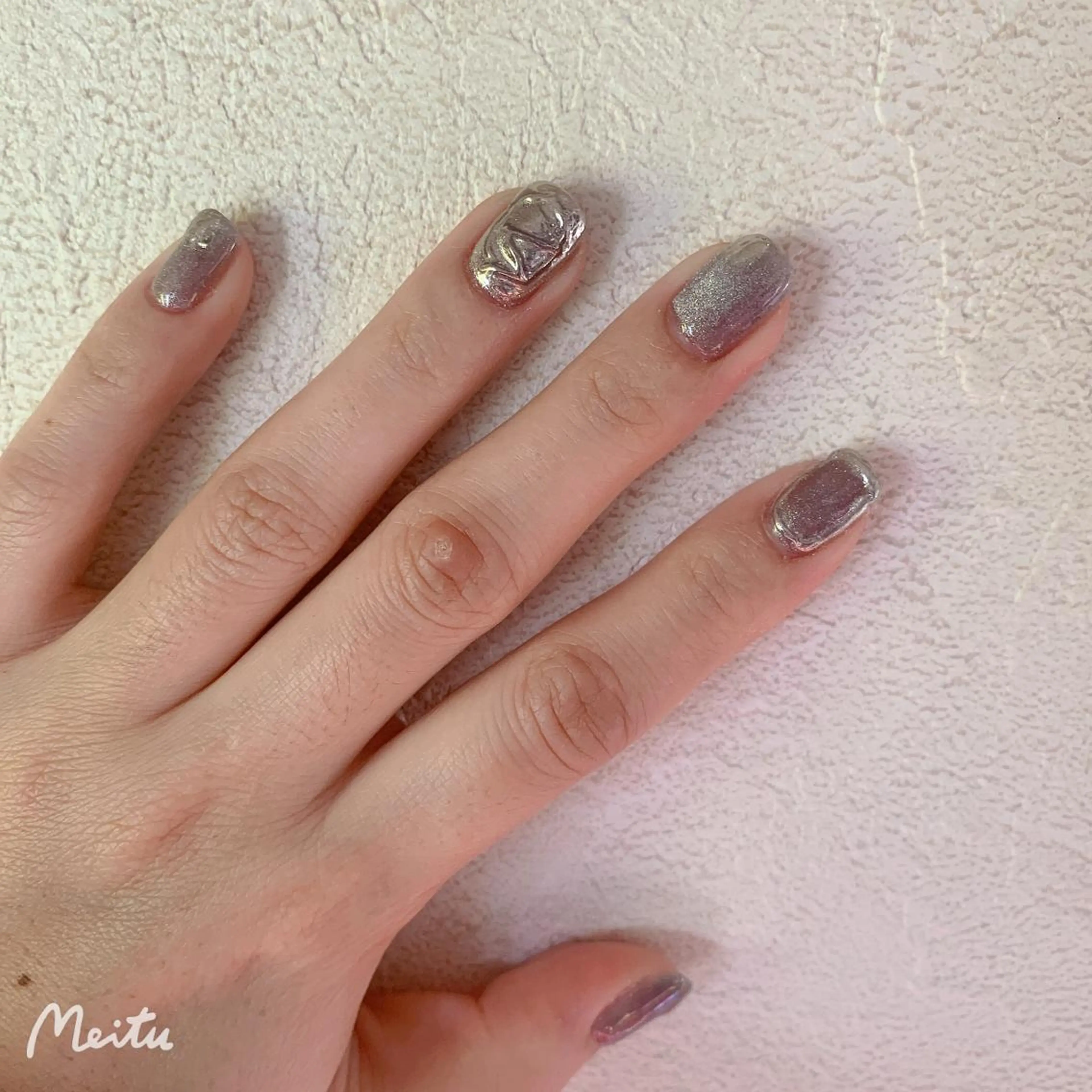 ネイル マグネットネイル ミラーネイル 林 ✨syousyouのネイルデザイン