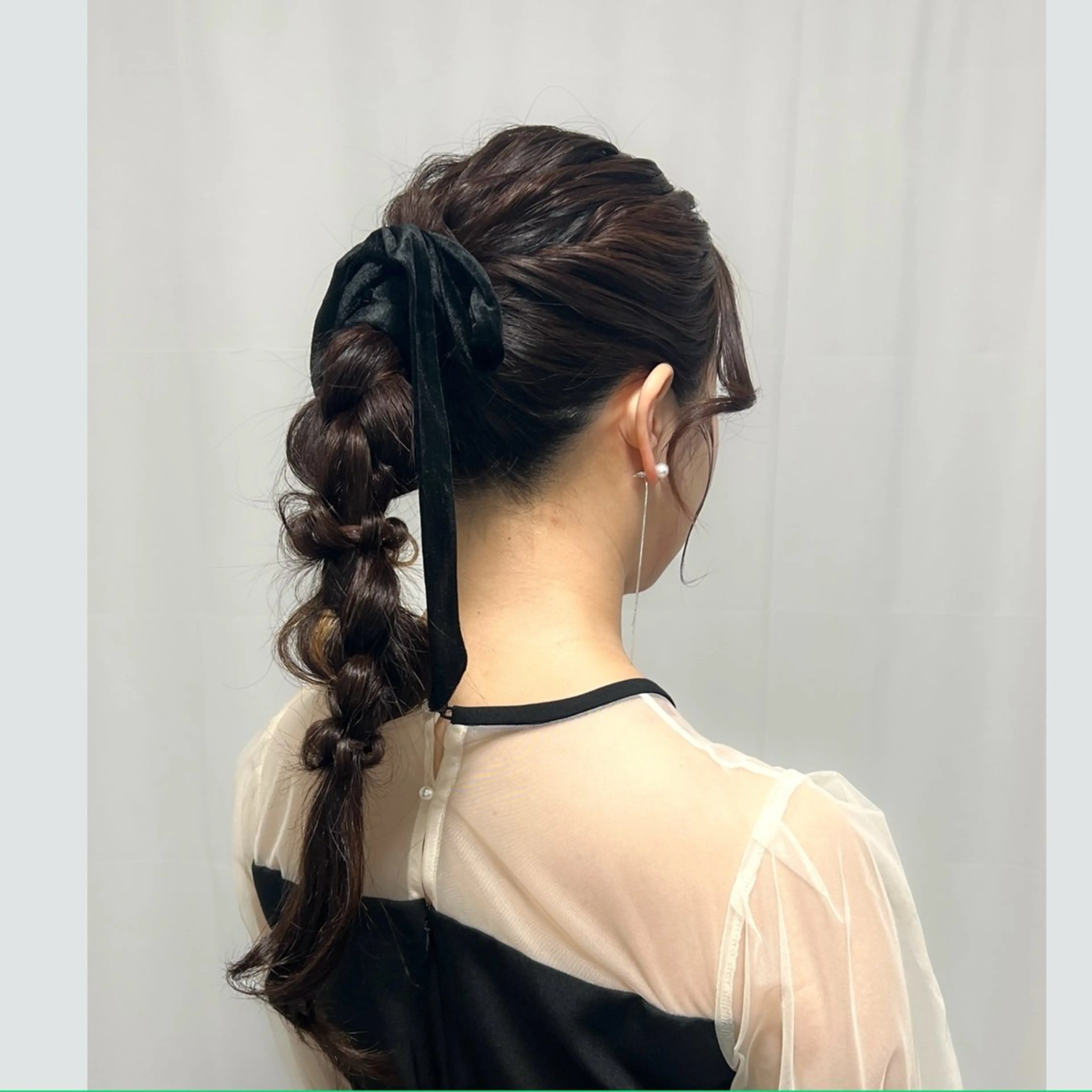 ヘアアレンジ ポニーテール ヘアセット CHATEAU TERRACE所属・リクエスト受付中🪞 CHATEAUのヘアスタイル