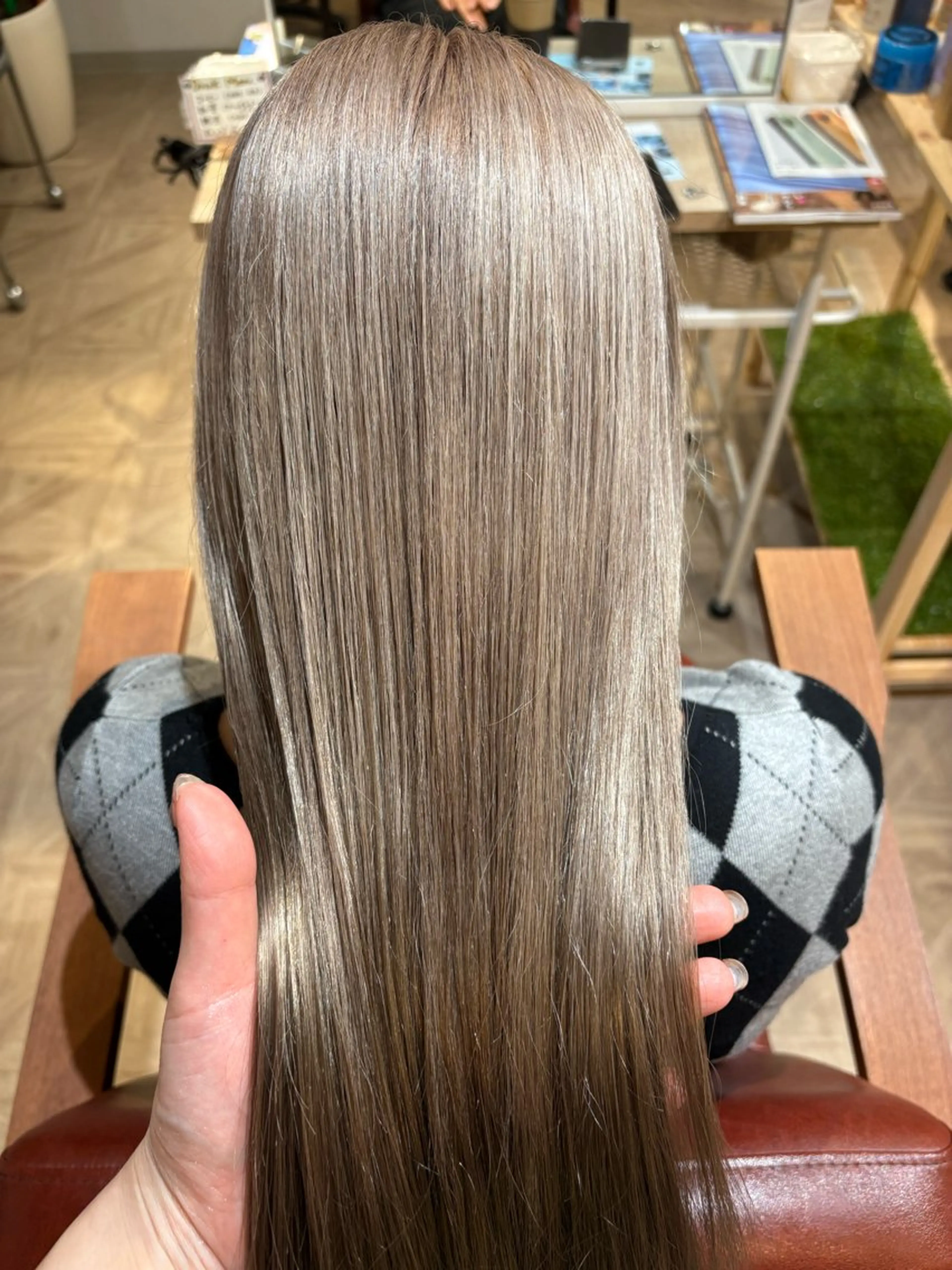 ロング カラー ヘアカラー ヘッドスパ 檜山 知可子のヘアスタイル