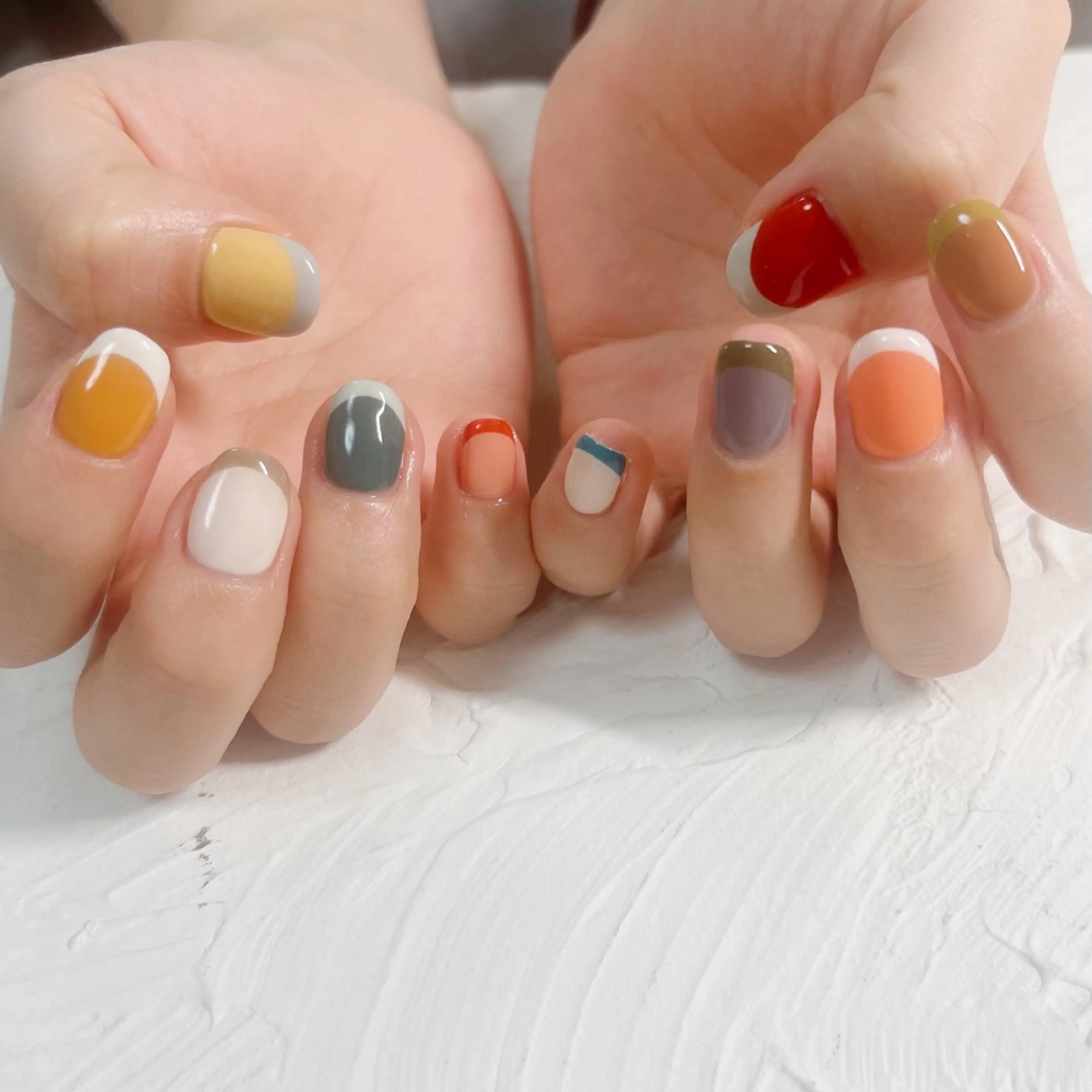ネイル ハンドネイル Maya 🧊🫧‪のネイルデザイン