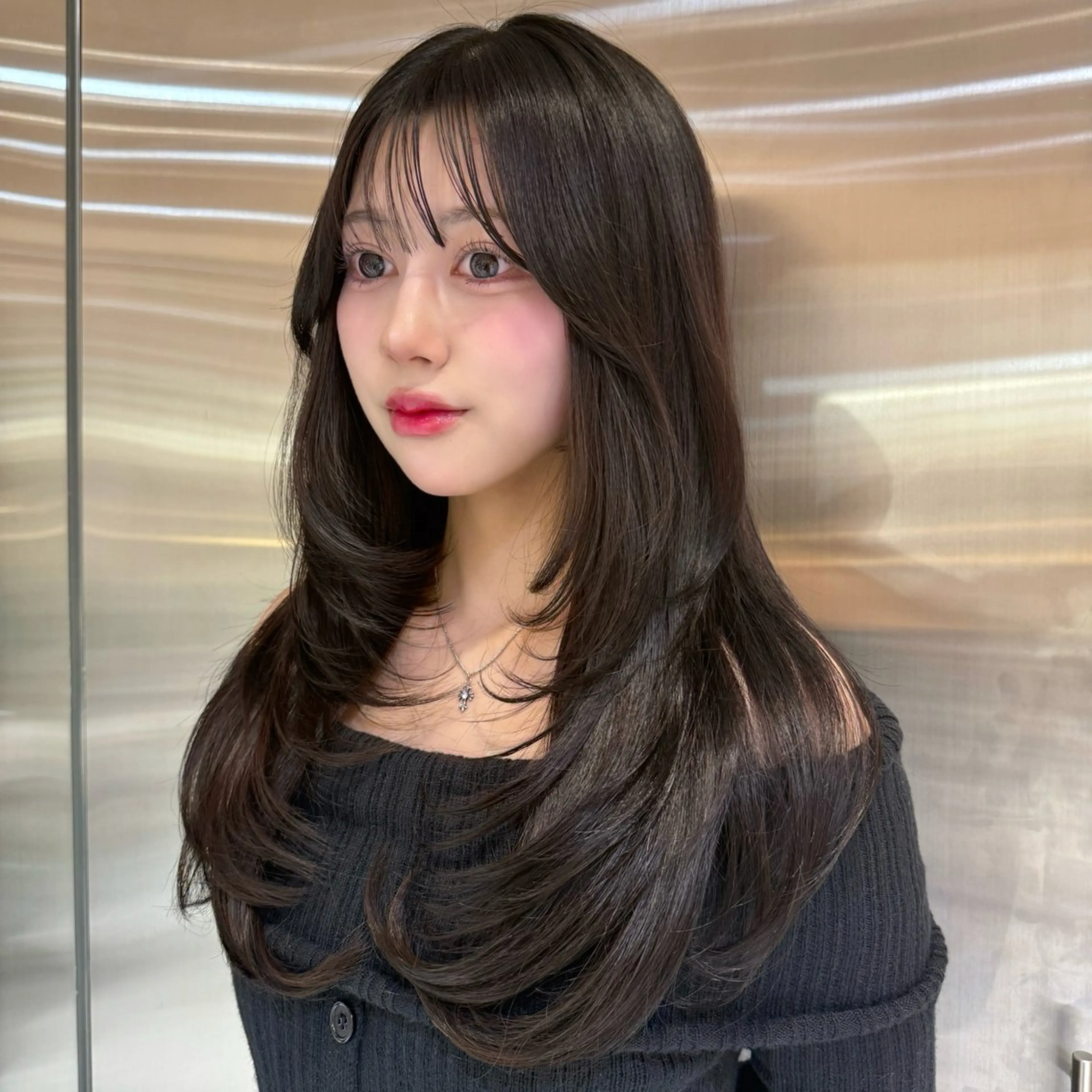 ロング カラー レイヤーカット カット ヘアカラー トリートメント ハッシュカット/ 艶カラー/RIN🩶のヘアスタイル