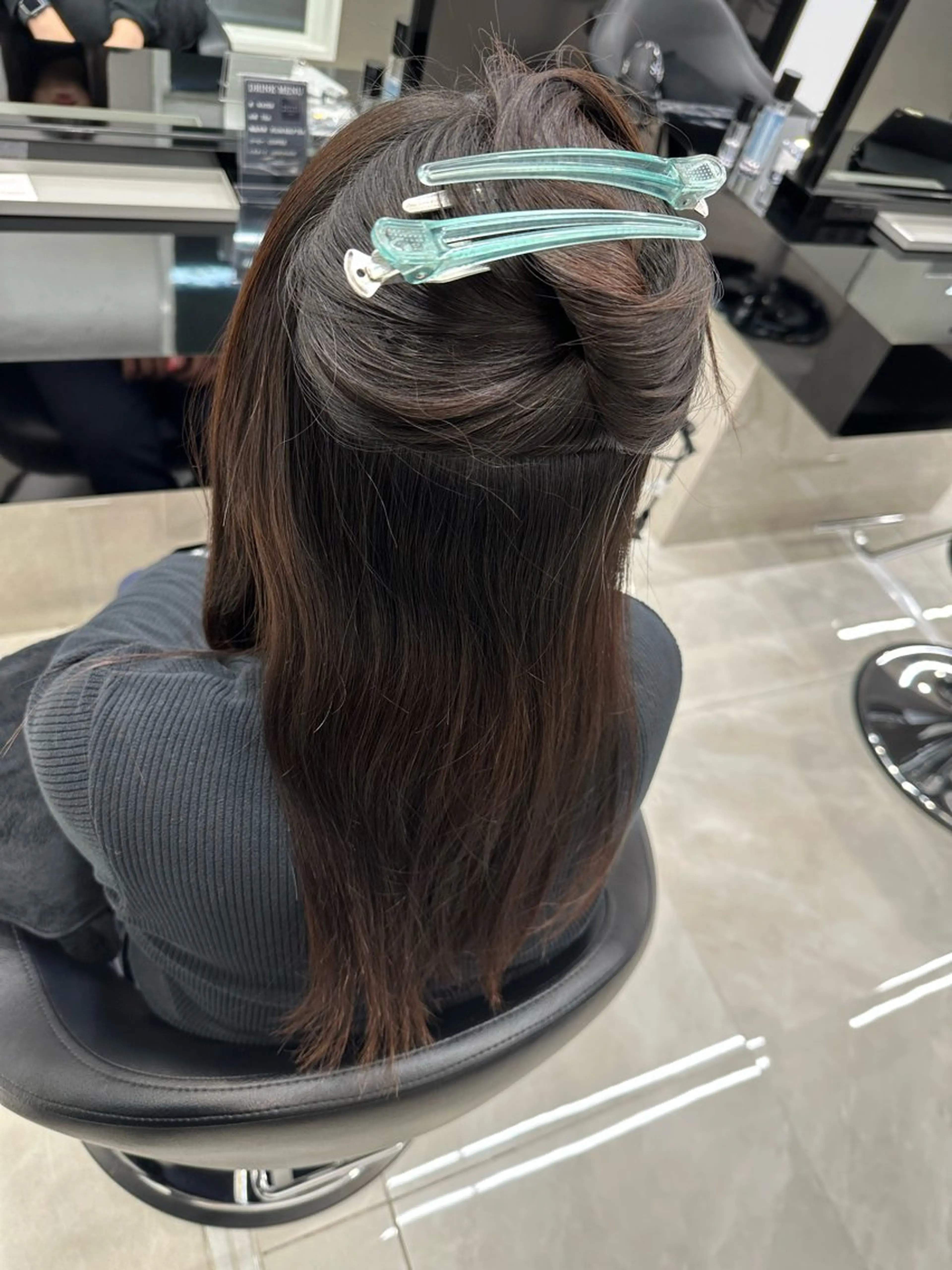 ロング パーマ 縮毛矯正 HARUKI MINATO japan 仙台店所属・✨【髪質改善/縮毛 矯正】✨ゆうほのヘアスタイル