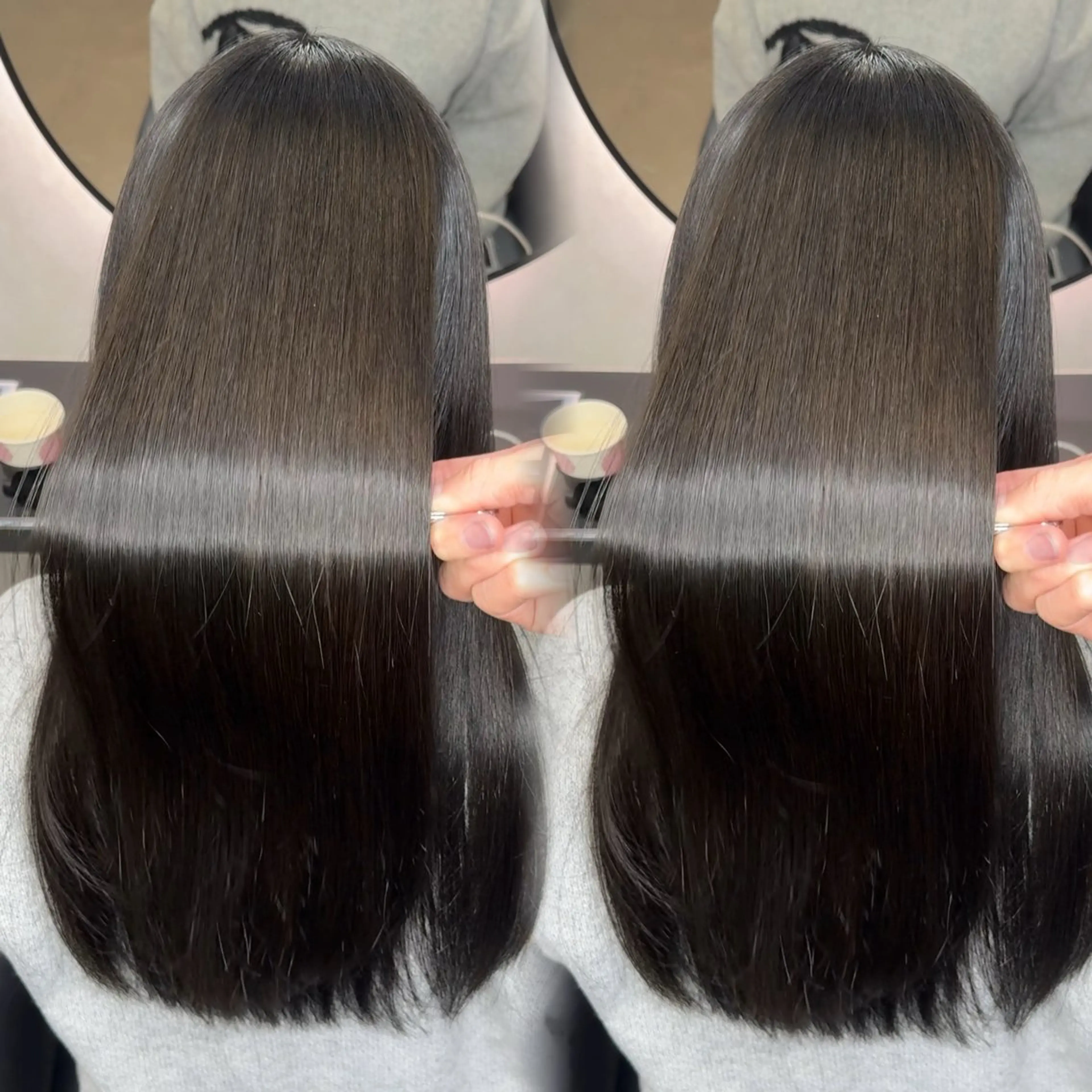 ロング カラー ヘアアレンジ カット ヘアカラー 縮毛矯正 トリートメント 新宿 /髪質改善/ 縮毛矯正/ヒュウガのヘアスタイル