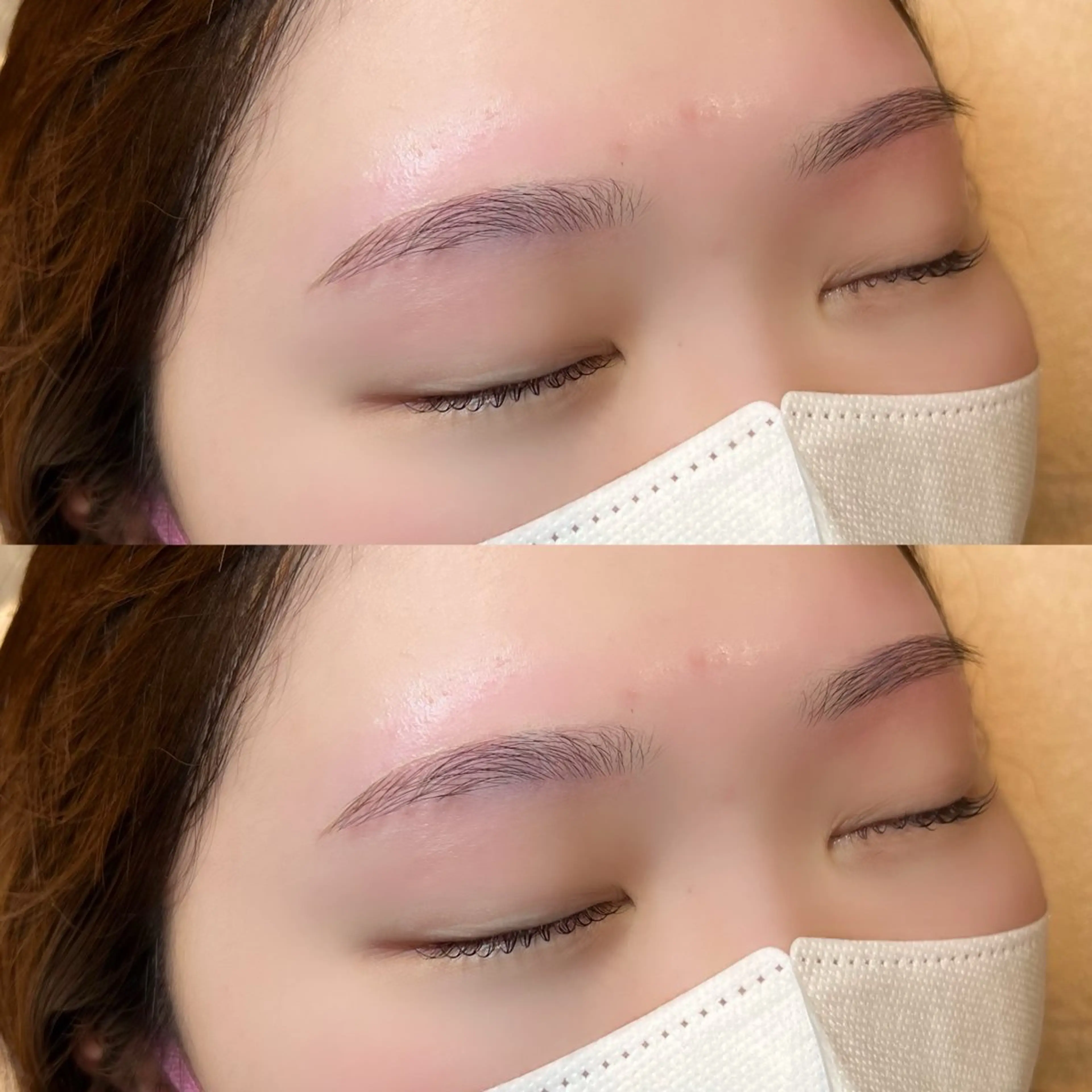メンズ、レディース眉毛Waxの写真