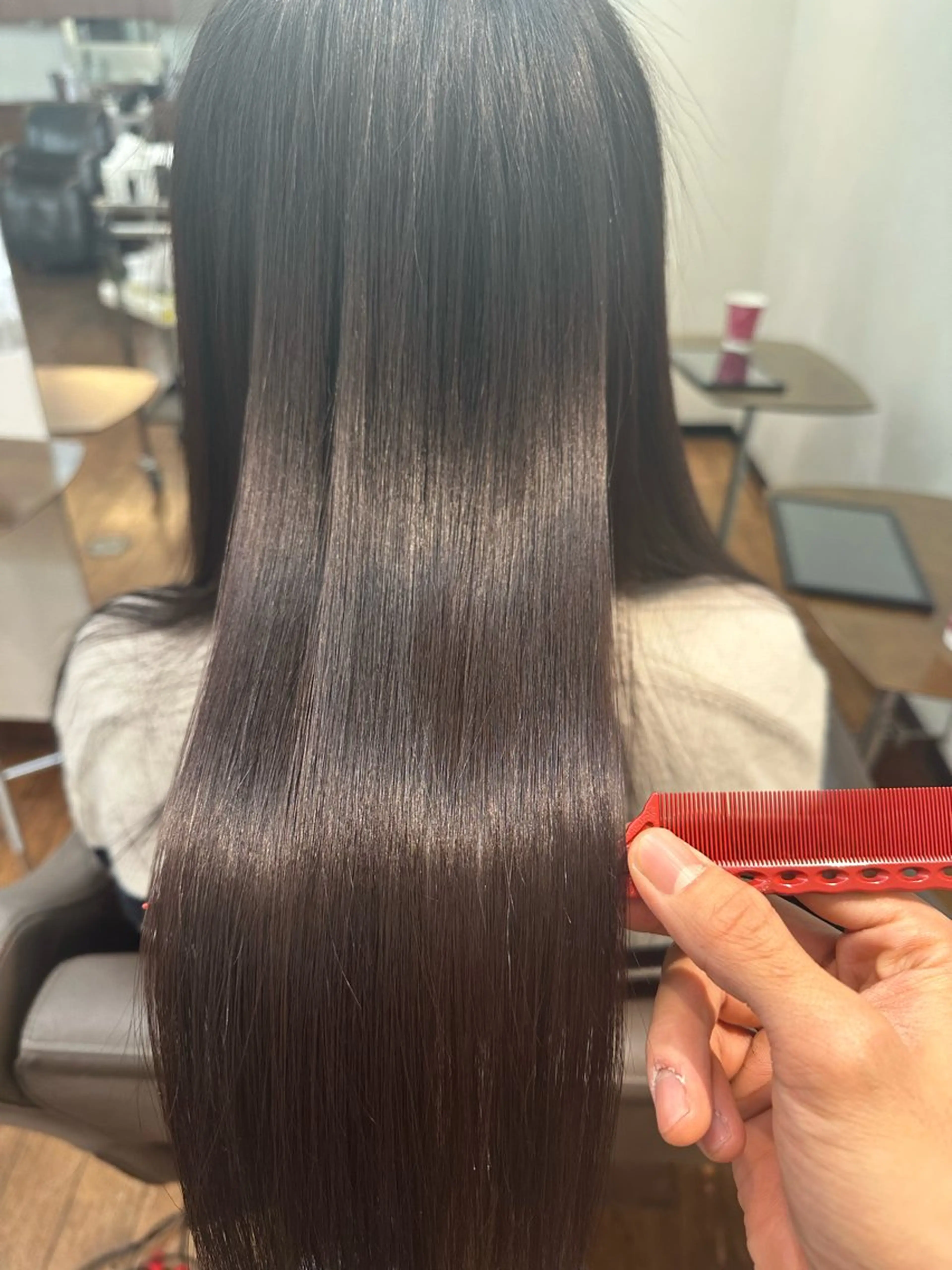 ロング カラー 髪質改善 縮毛矯正 トリートメント トリートメント 🌸髪質改善🌸 Shuhei🗝♠のヘアスタイル
