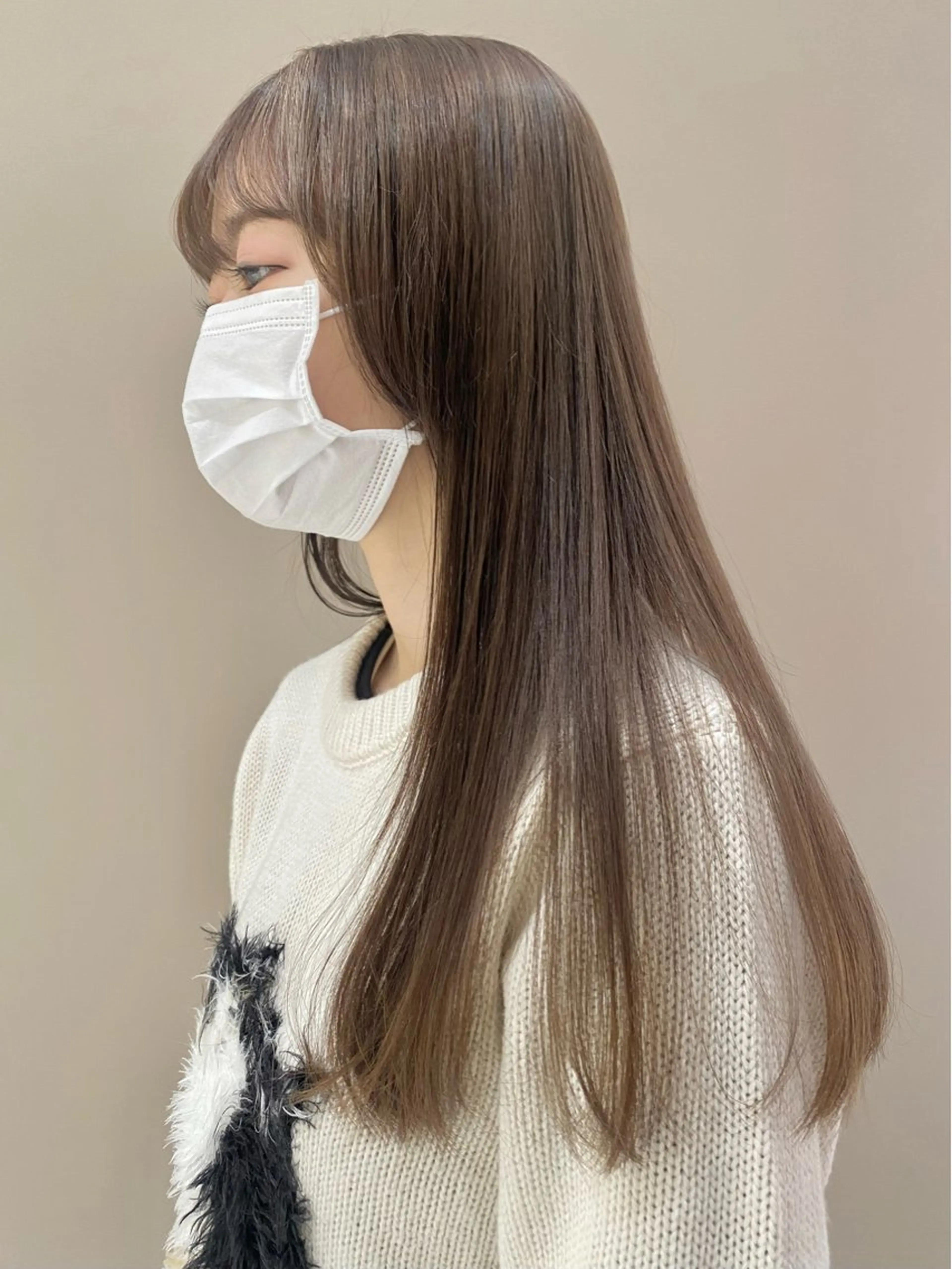 ロング カラー ヘアカラー ベージュ/アレンジ /横浜/杉本千夏のヘアスタイル