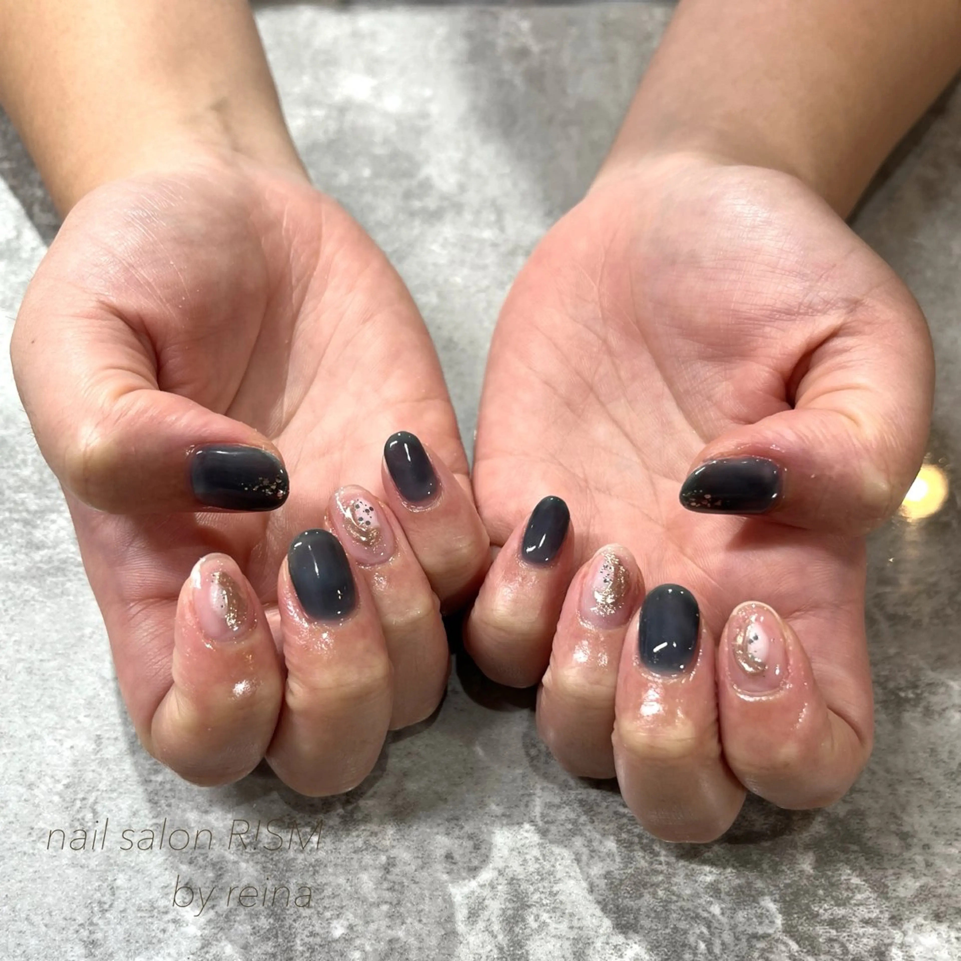 ネイル ハンドネイル 大島 玲奈のネイルデザイン