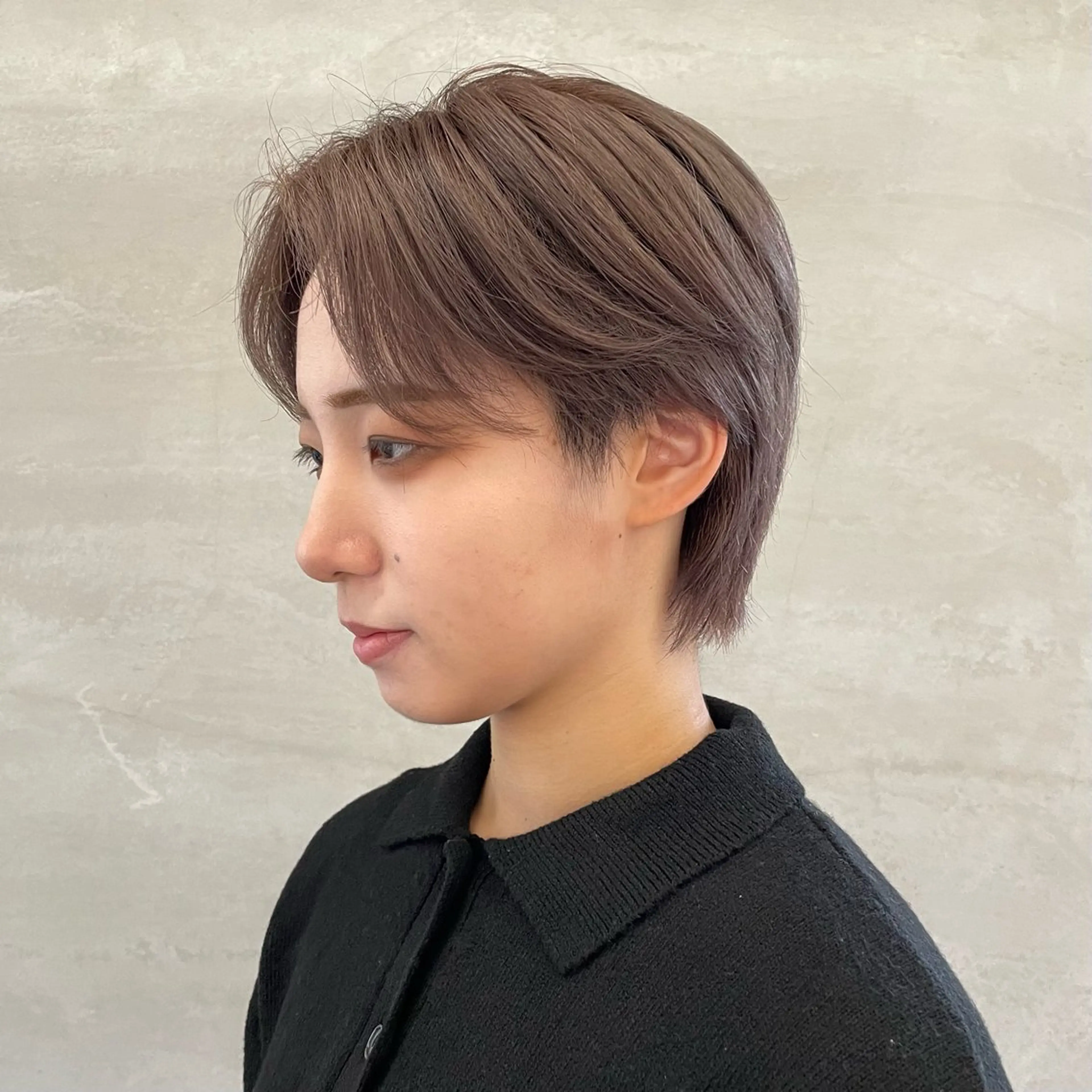 ショート カラー アッシュ アッシュブラウン ブラウンカラー 透明感カラー 【メンズ特化】 イマダナツミのヘアスタイル