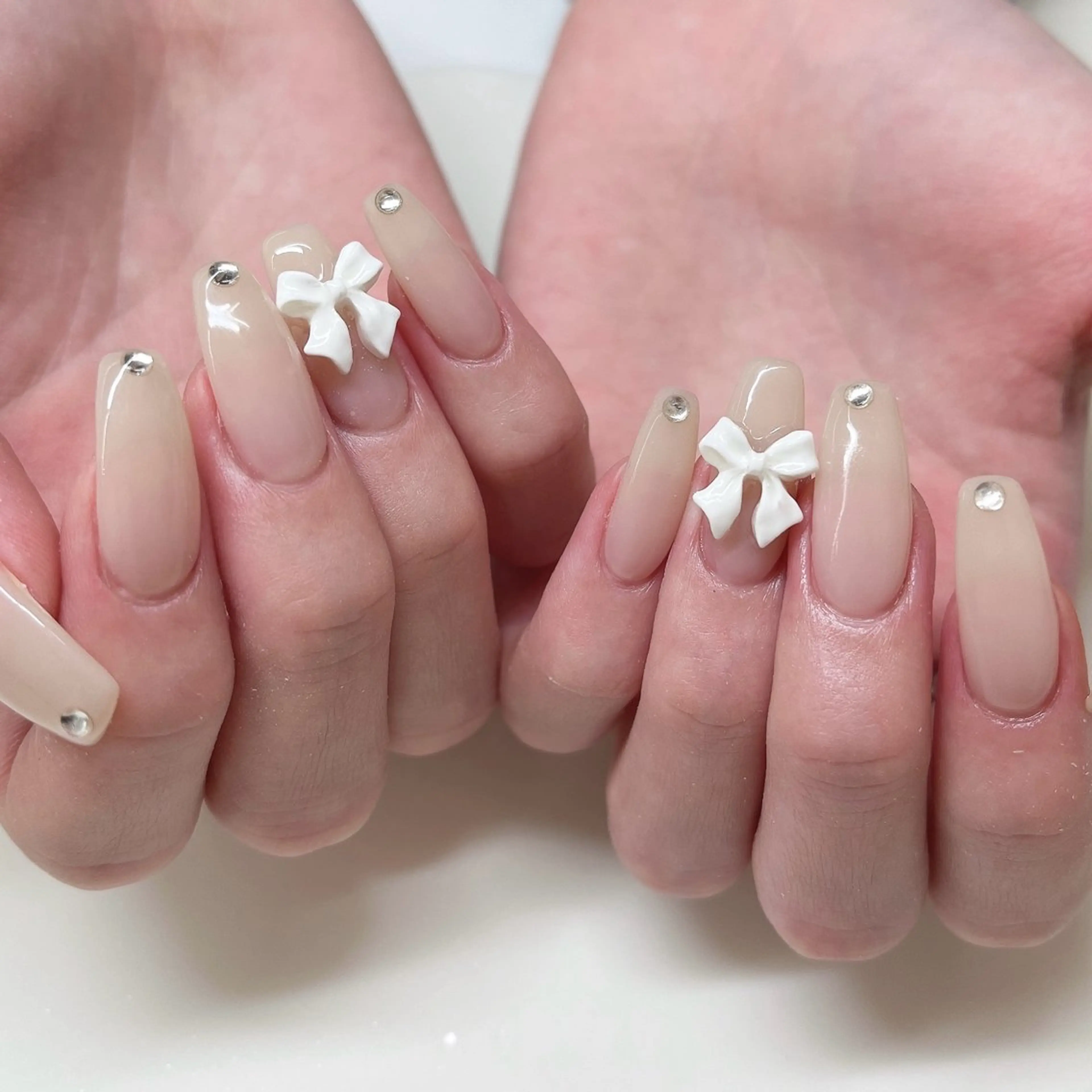 ネイル 持ち込み ハンドネイル joie ange rinna上本町のネイルデザイン