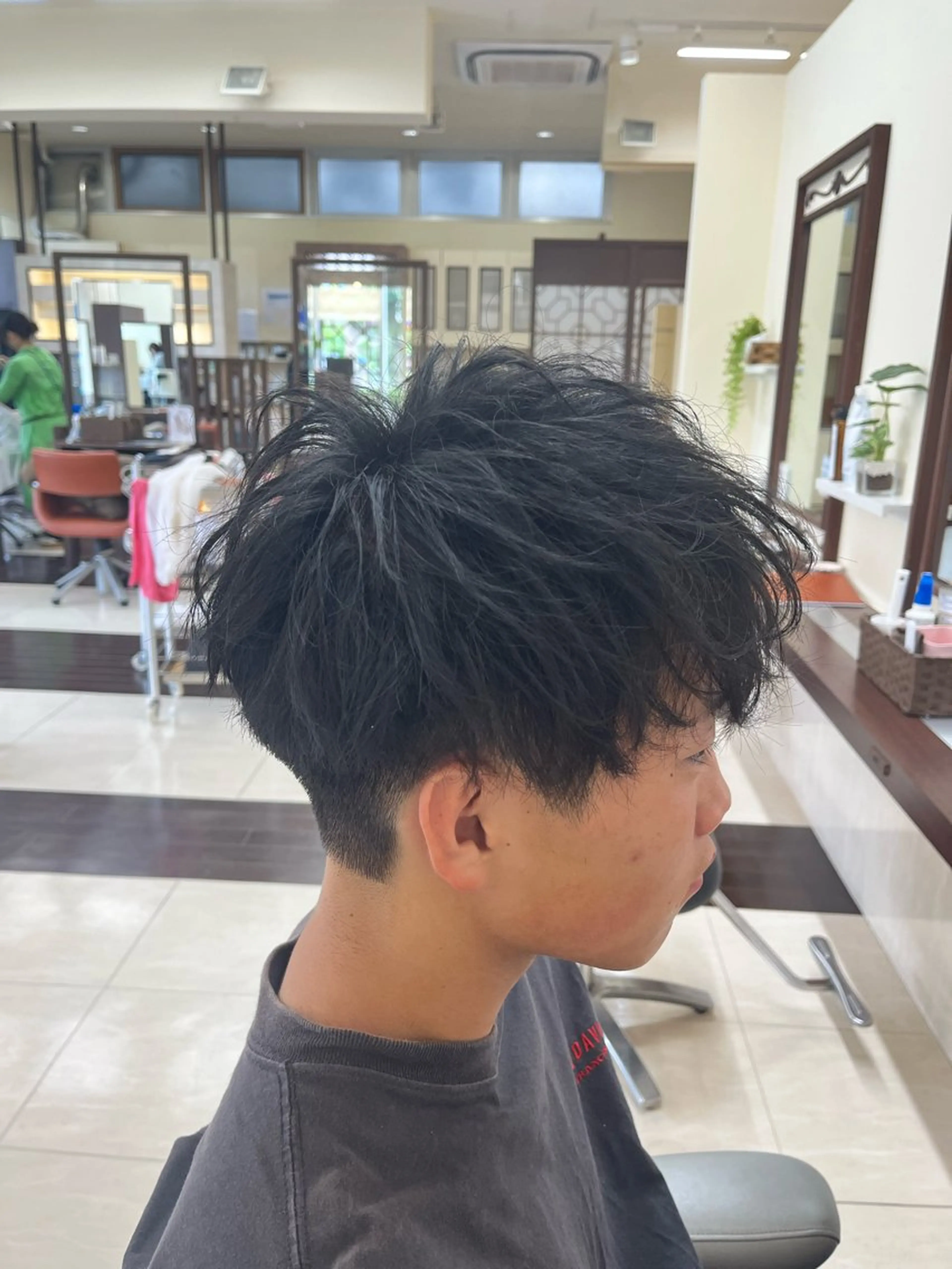 ショート パーマ メンズ マッシュ メンズパーマ メンズツイストパーマ 刈り上げ ツイストパーマ AROH  men's cut&men's perm 船橋店所属・🧊メンズ特化🧊 高木航希のヘアスタイル