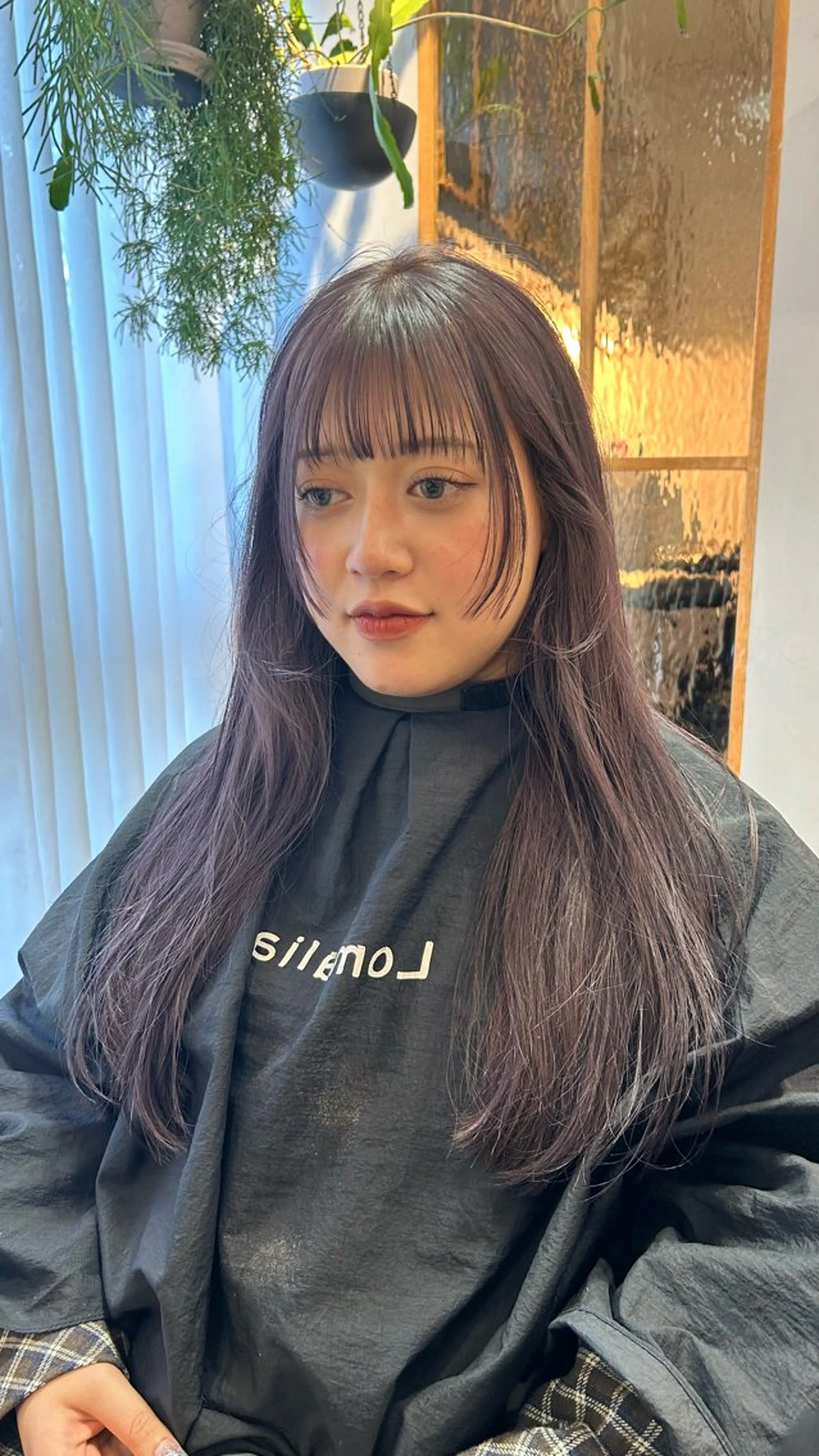 ロング カラー 透明感カラー 顔周りカット カット ヘアカラー じゅわっと暖色カラー 🍊Moemiのヘアスタイル