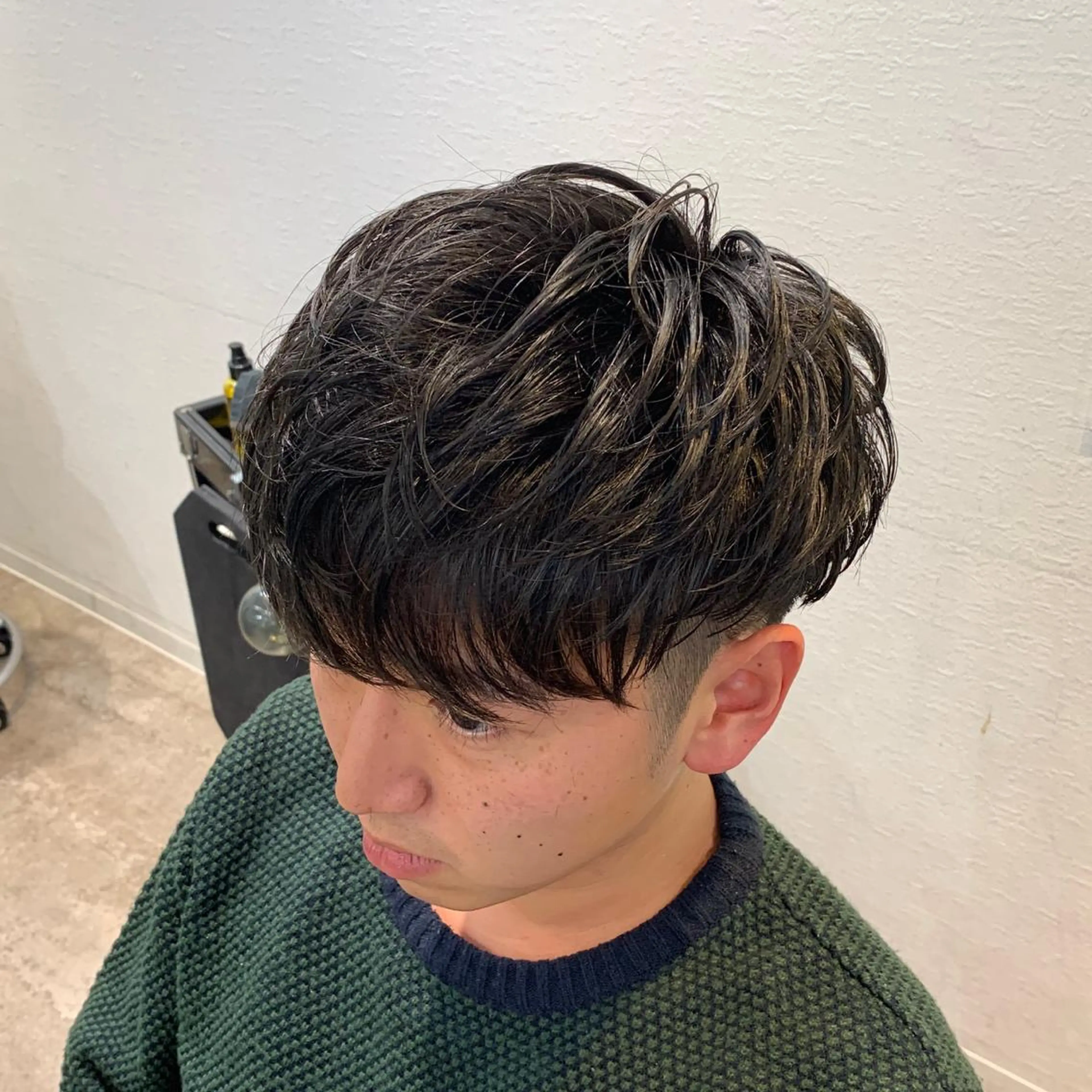 パーマ メンズ 加藤 雄大のヘアスタイル