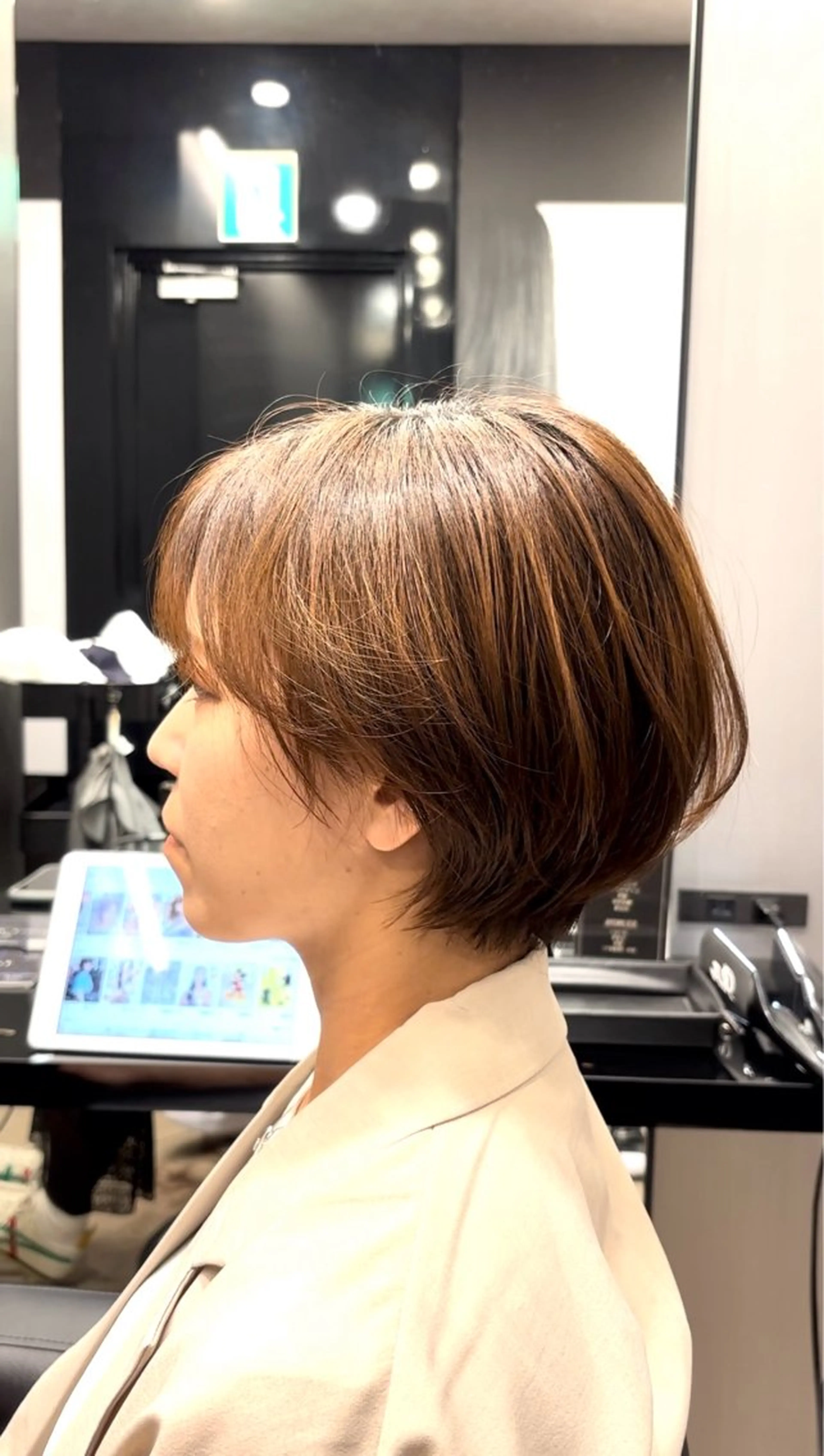 ショート ショートボブ ハンサムショート 丸みショート ボブ くびれヘア HARUKI  MINATO Japan広島紙屋町店所属・hmj紙屋町店 脊戸智志のヘアスタイル