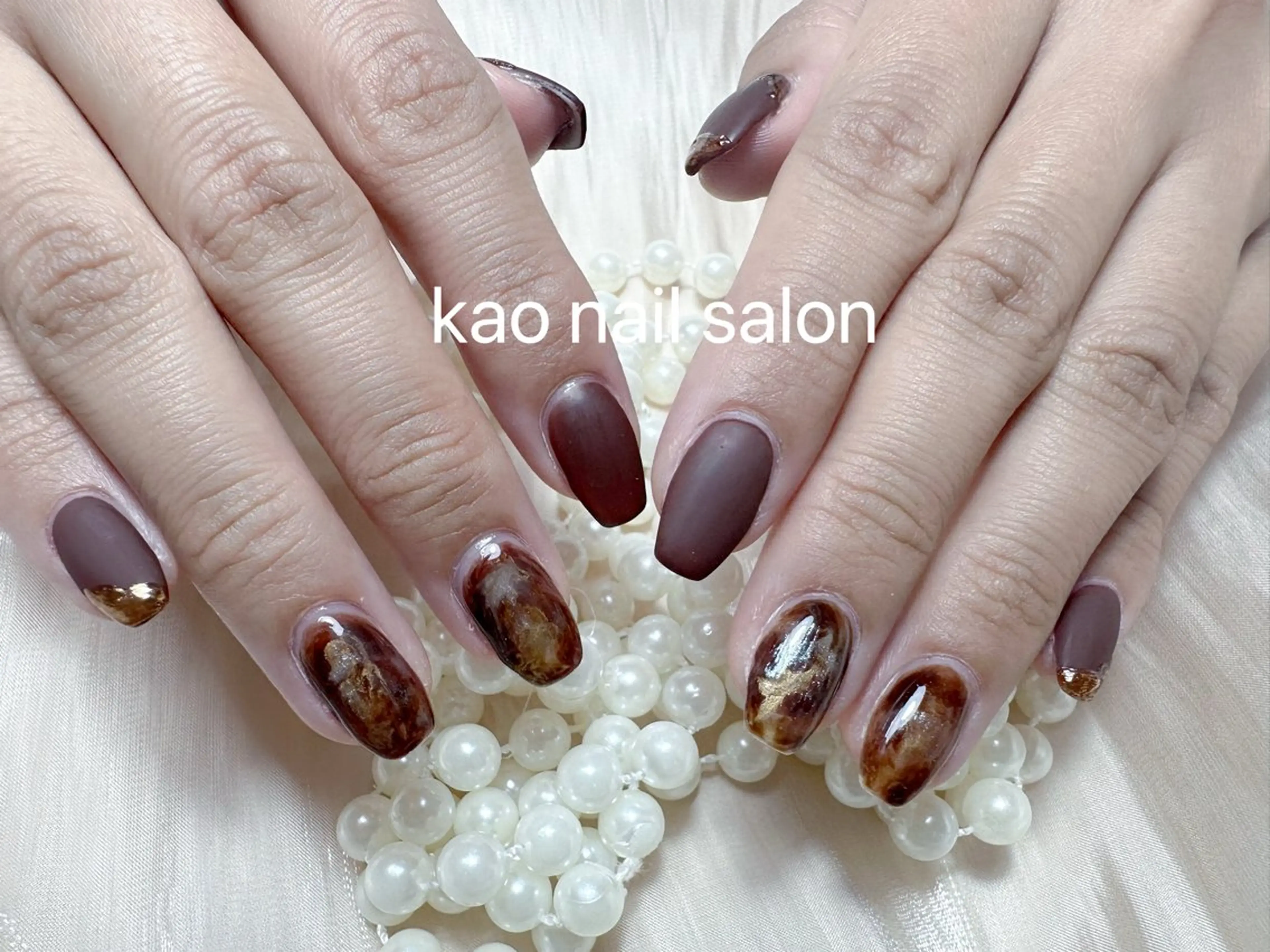 ネイル ハンドネイル kao nail マグネット/長さだしのネイルデザイン