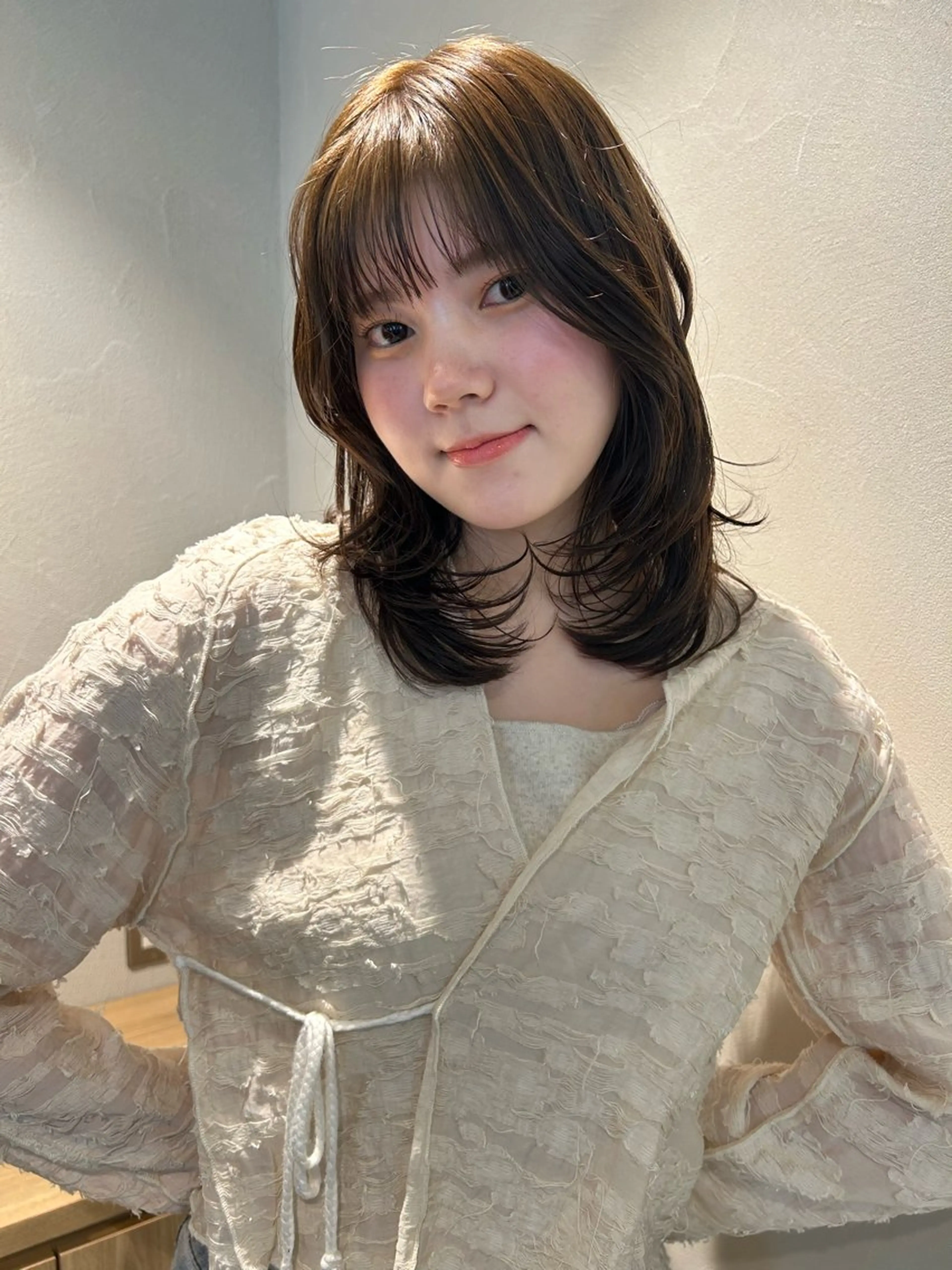 ミディアム 小島 滉太のヘアスタイル