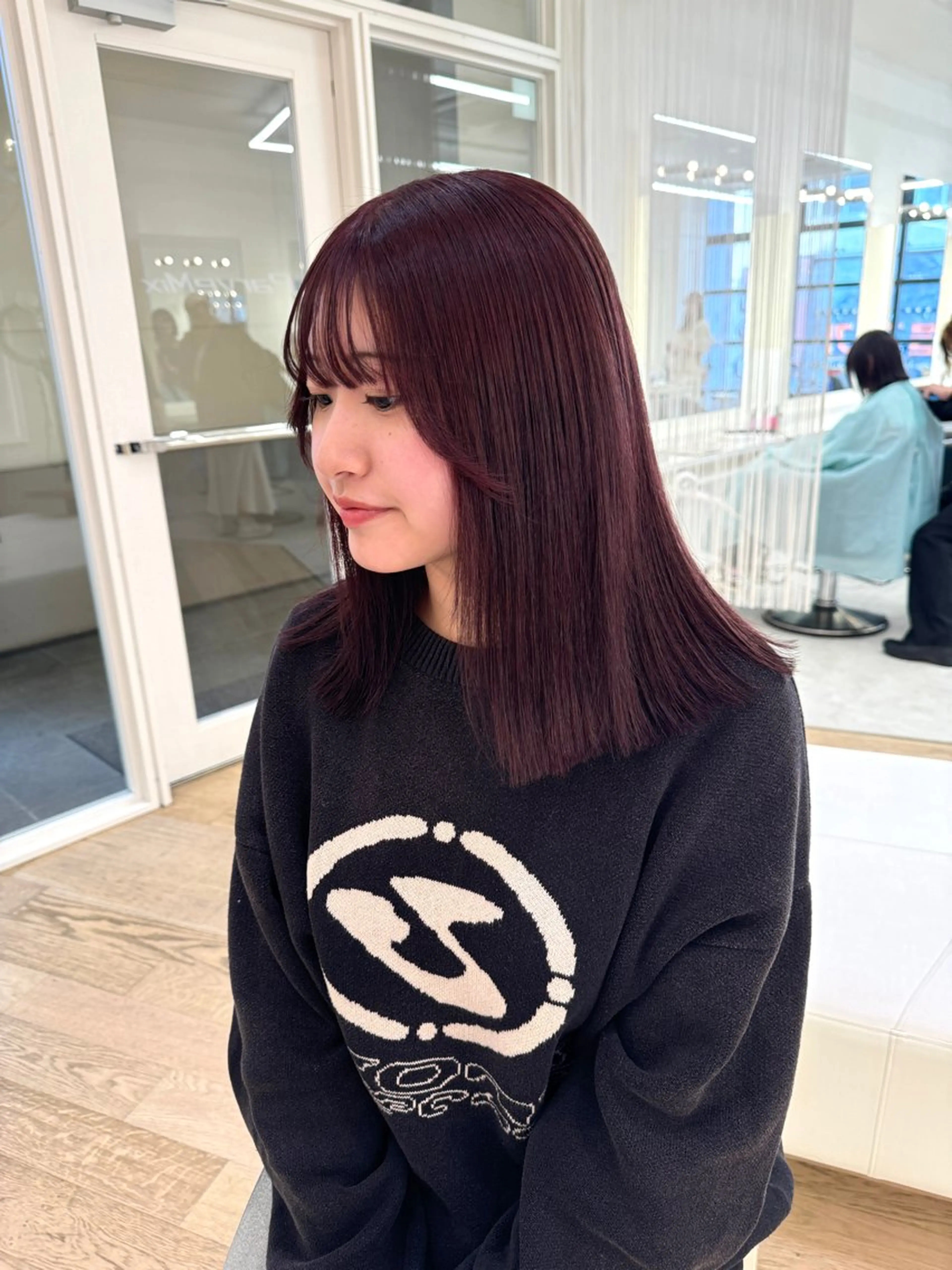 ロング カラー カット ヘアカラー ♡ParveMix NANO♡のヘアスタイル