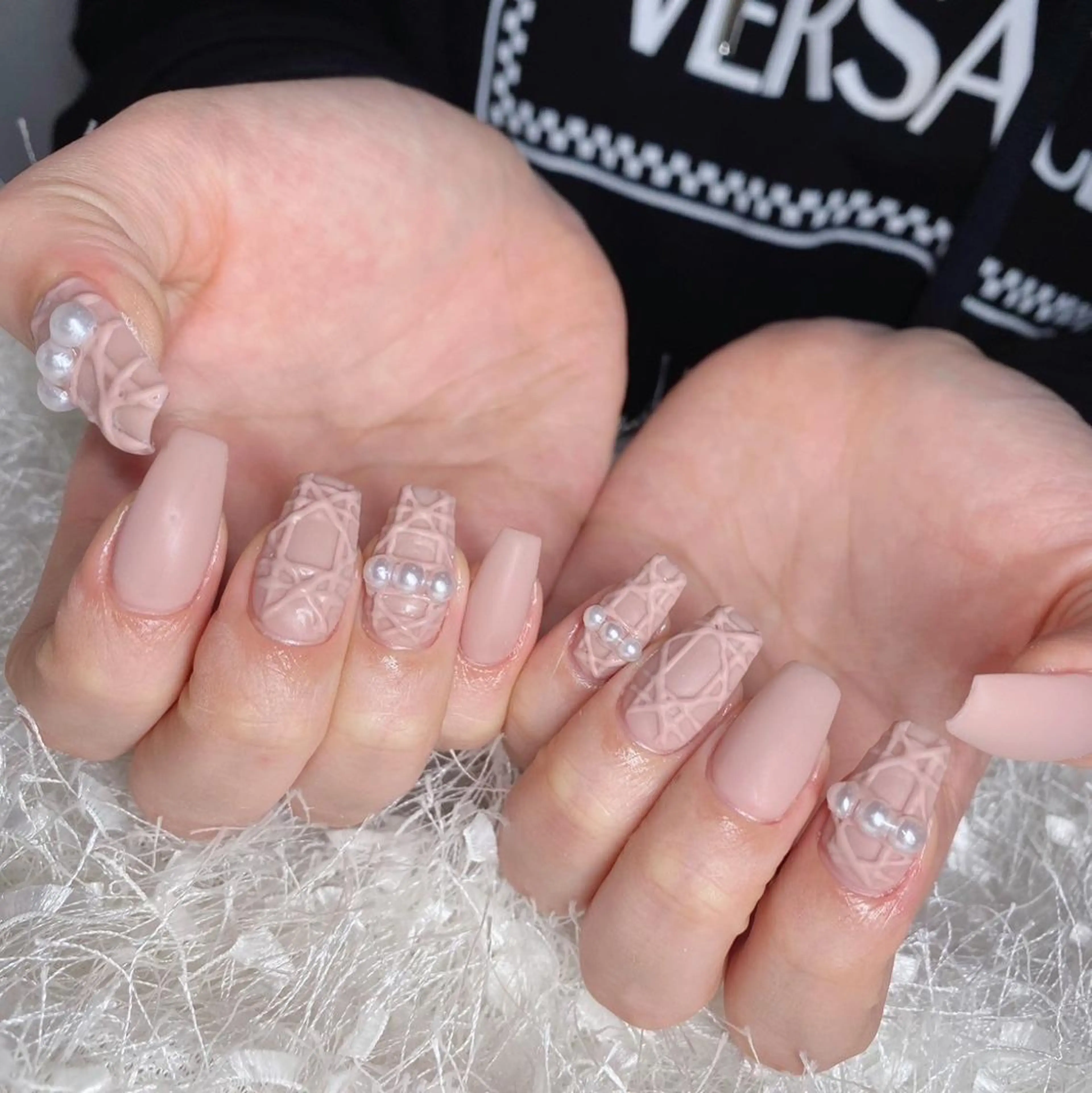 ネイル 長さ出し フレンチネイル ジェルネイル グラデーション 韓国ネイル ハンドネイル Nail&eye Belire 新宿のネイルデザイン