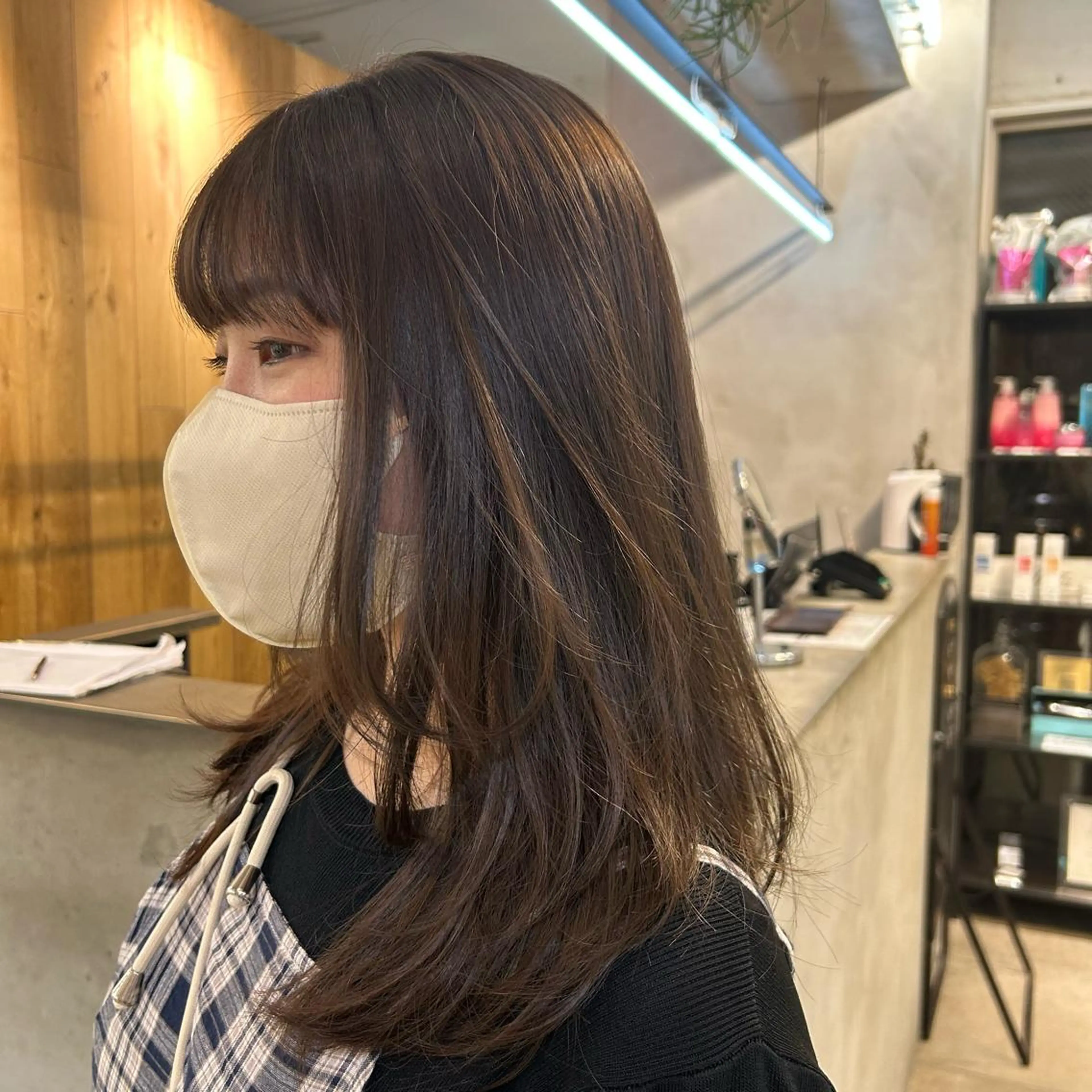 ミディアム カラー ブラウンカラー 透明感カラー カット ヘアカラー じゅわっと暖色カラー 🍊Moemiのヘアスタイル