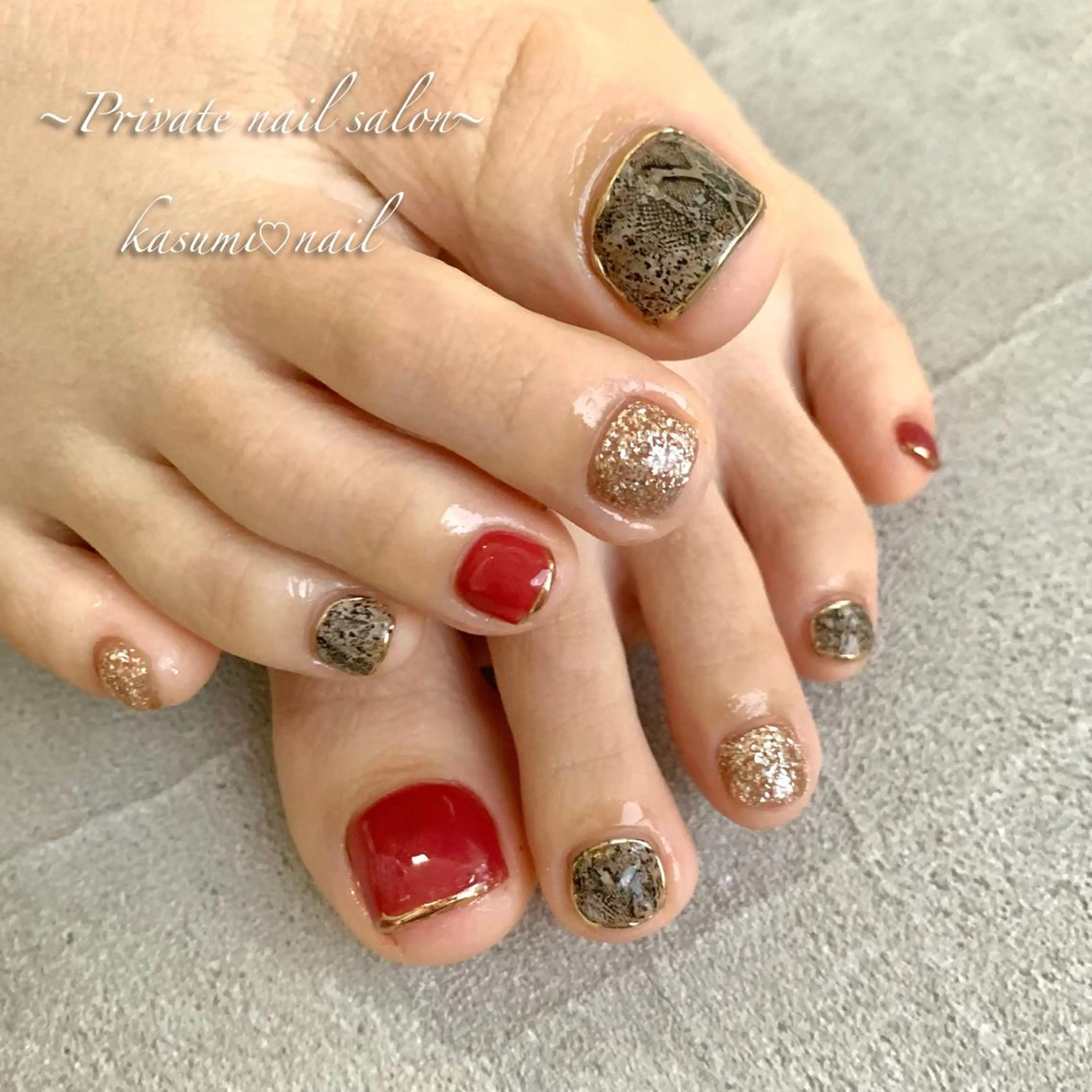 ネイル アートネイル ラメ(グリッター) マグネットネイル ミラーネイル ニュアンスネイル KASUMI♡ Nailのネイルデザイン