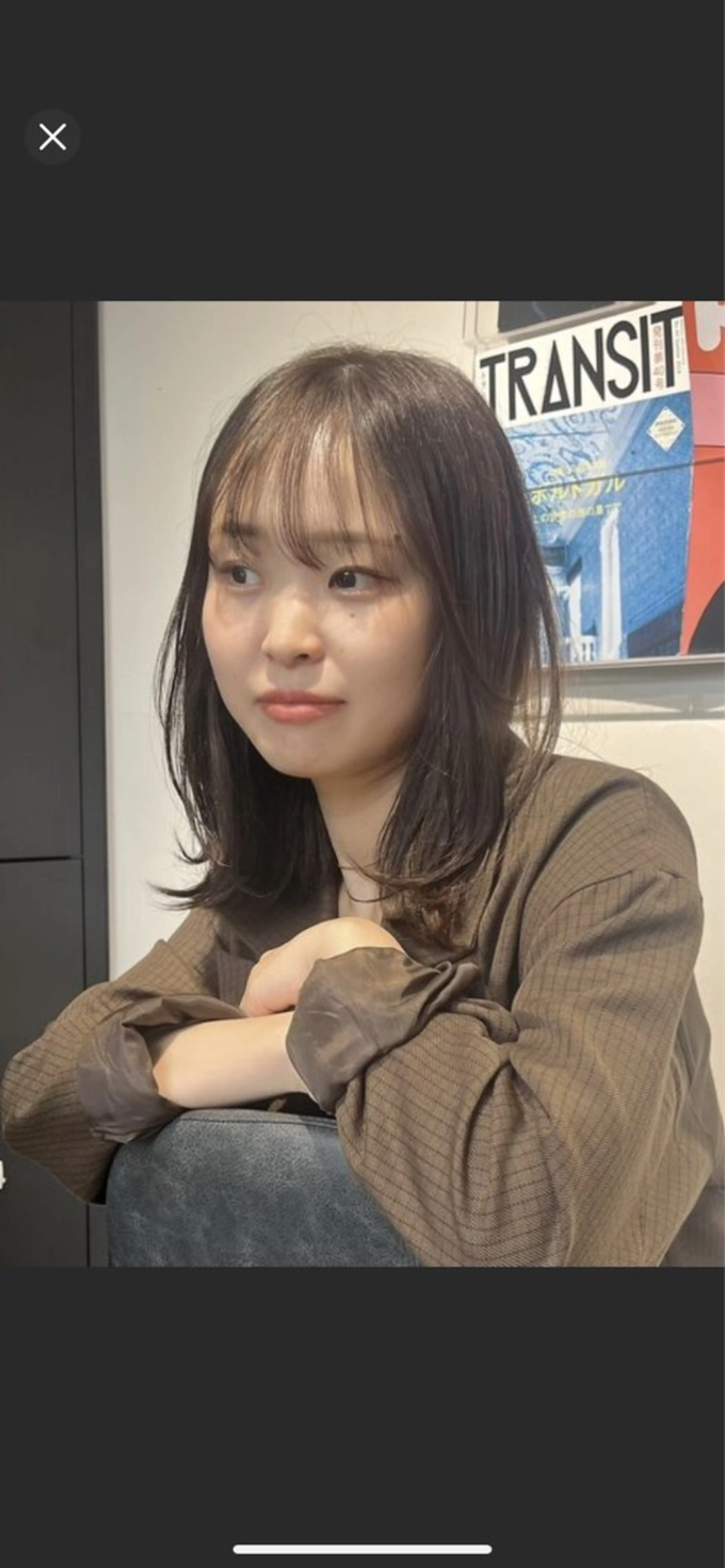 セミロング 艶カラー/ レイヤー/あいりのヘアスタイル