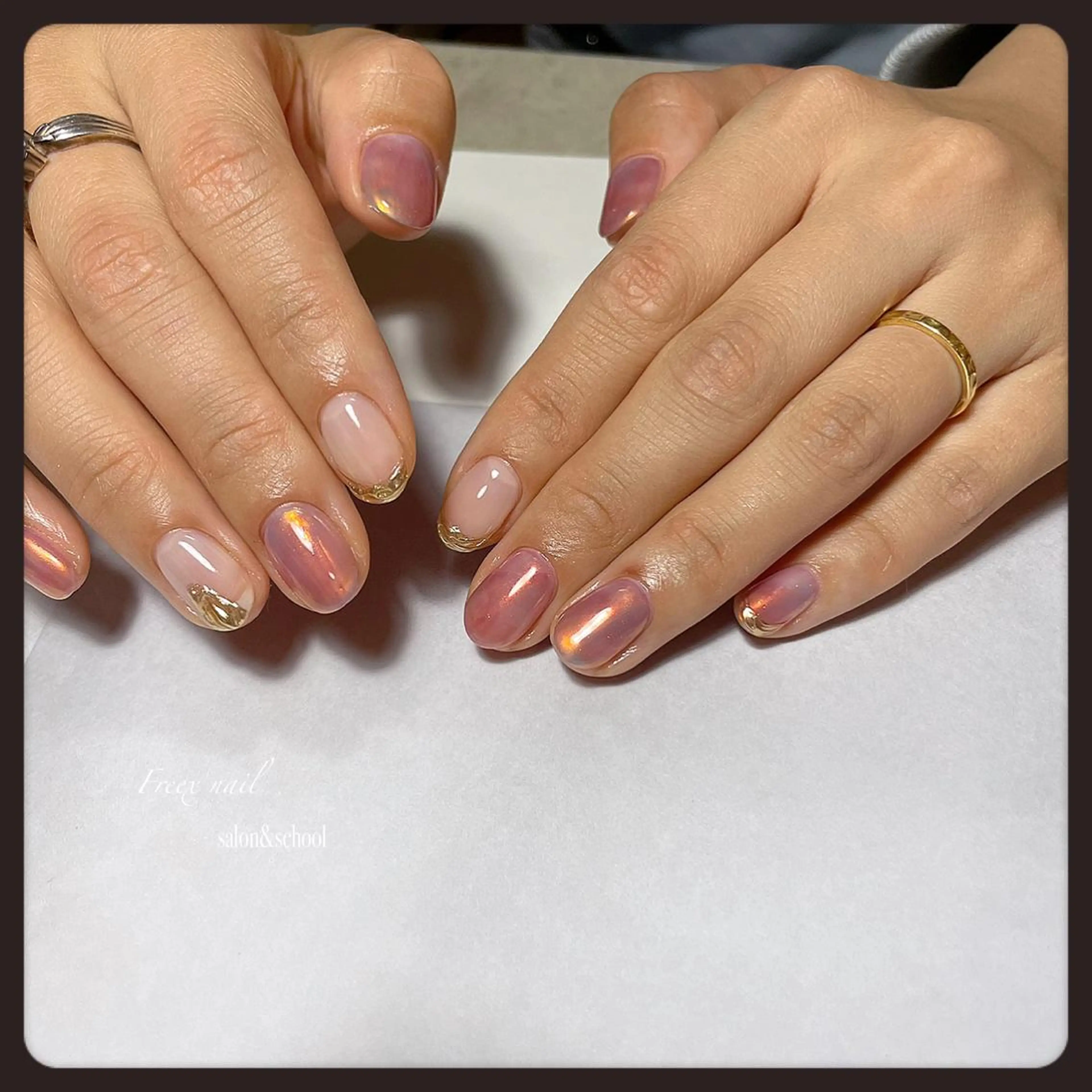 ネイル 持ち込み ハンドネイル ハンドケア Freex nail所属・freex nail /ニュアンス/個性派のネイルデザイン