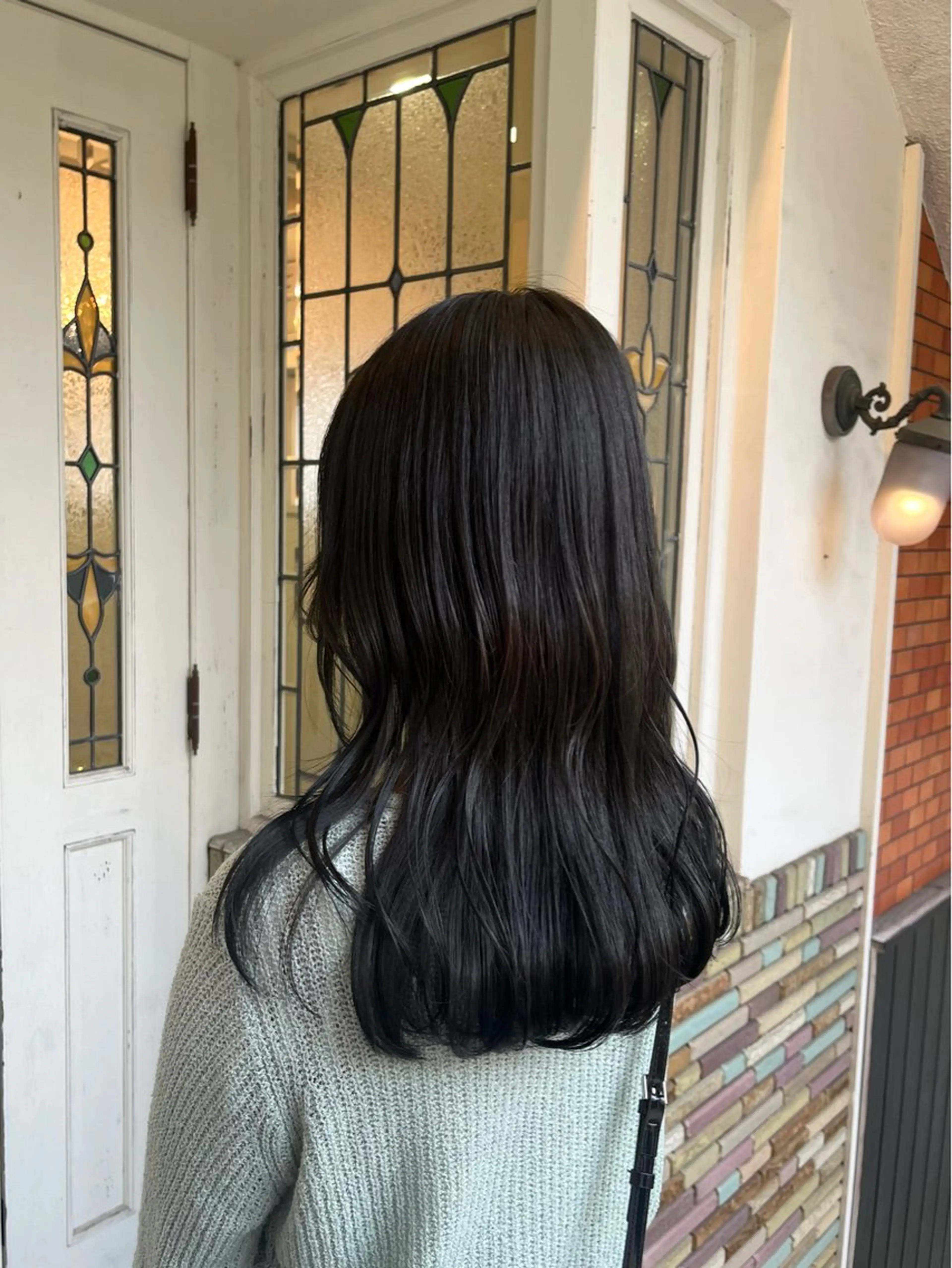 セミロング カット ヘアカラー 【艶髪カラー】 omiのヘアスタイル