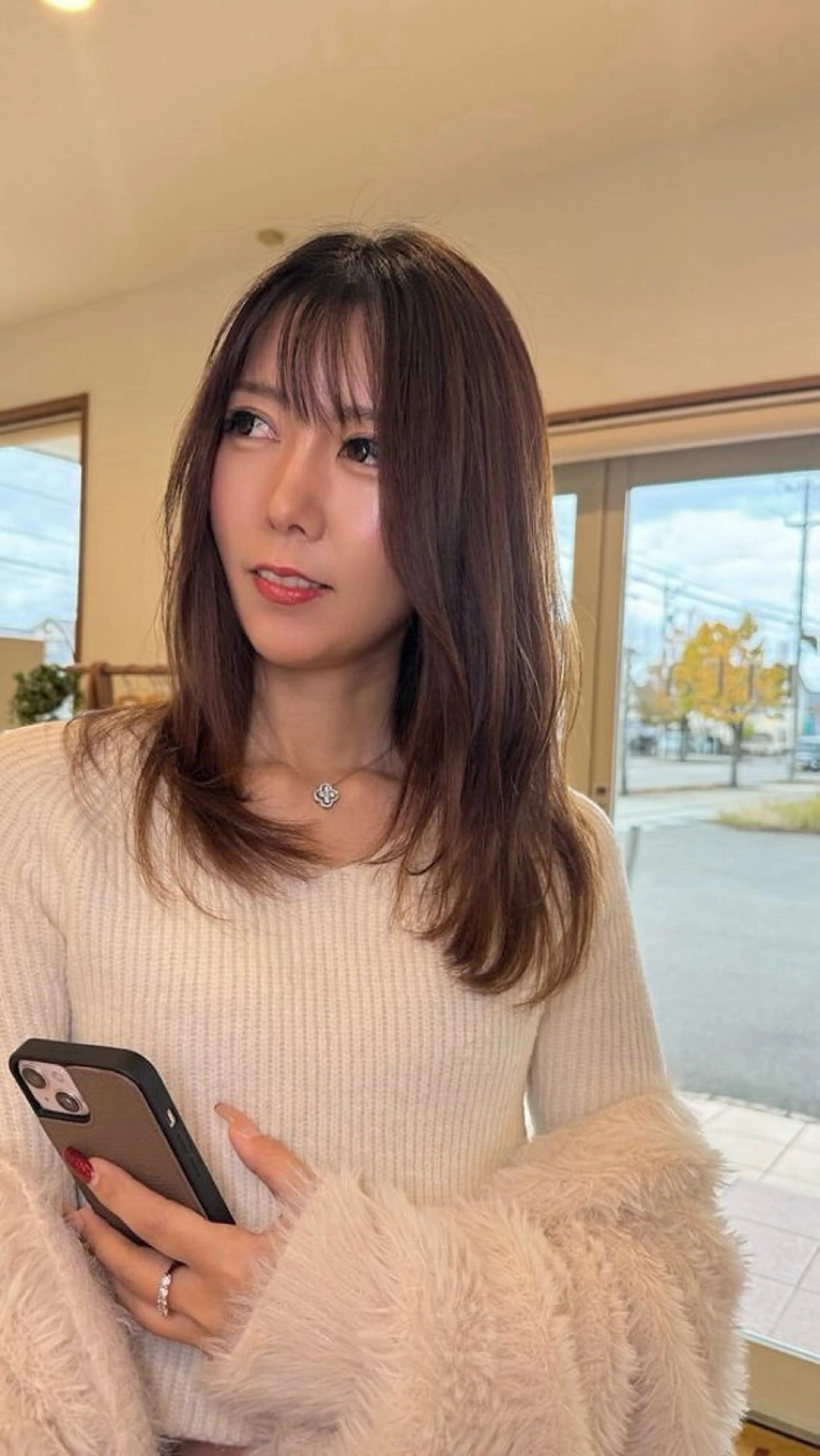 セミロング カット ヘアカラー トリートメント Claire 【クレール】所属・富山駅徒歩8分/ 透明感カラーみきやのヘアスタイル