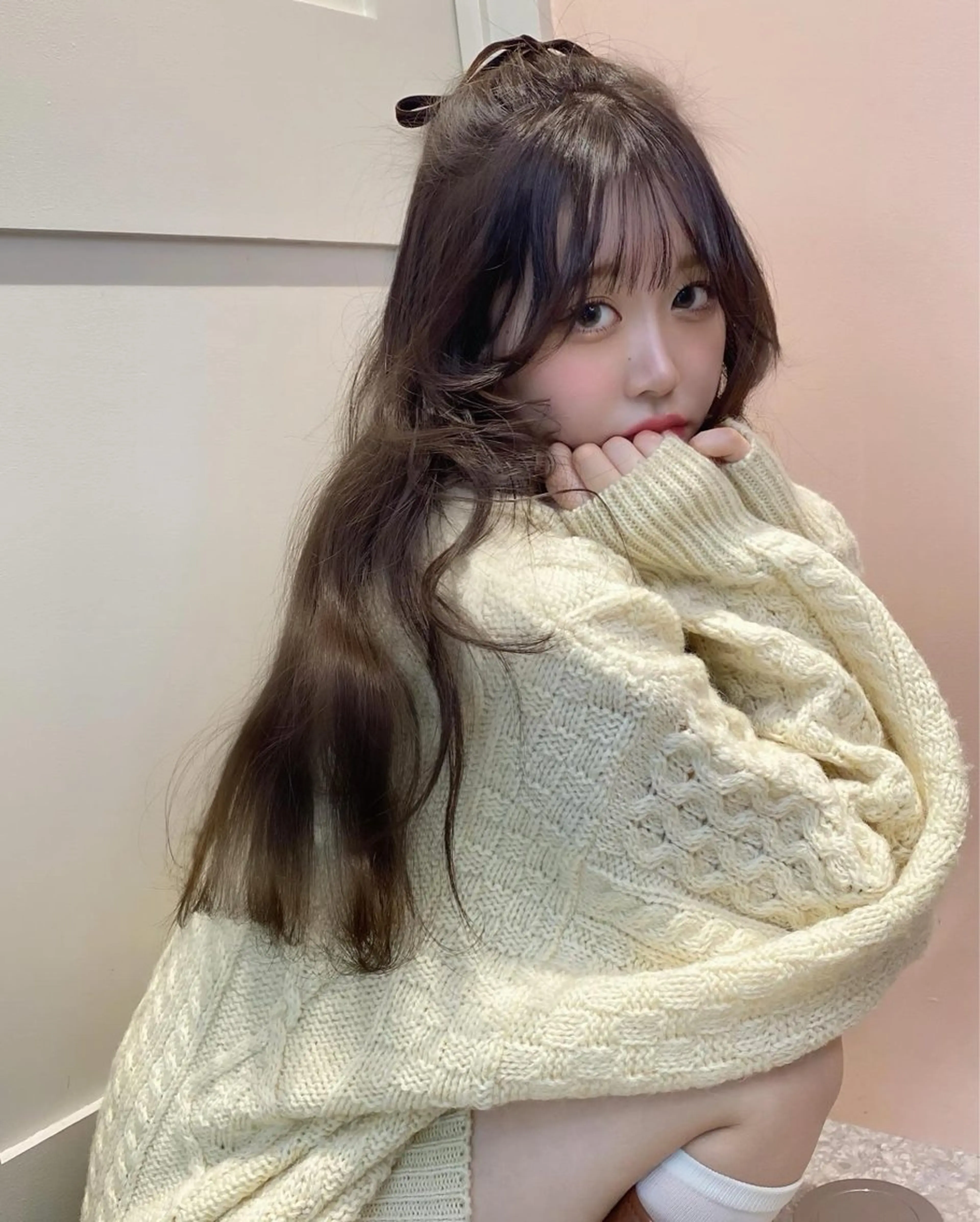 "beige color👱🏻‍♀️🤎限定"ワンカラーで透明感たっぷりベージュカラー＋トリートメント🧴 🎀の写真