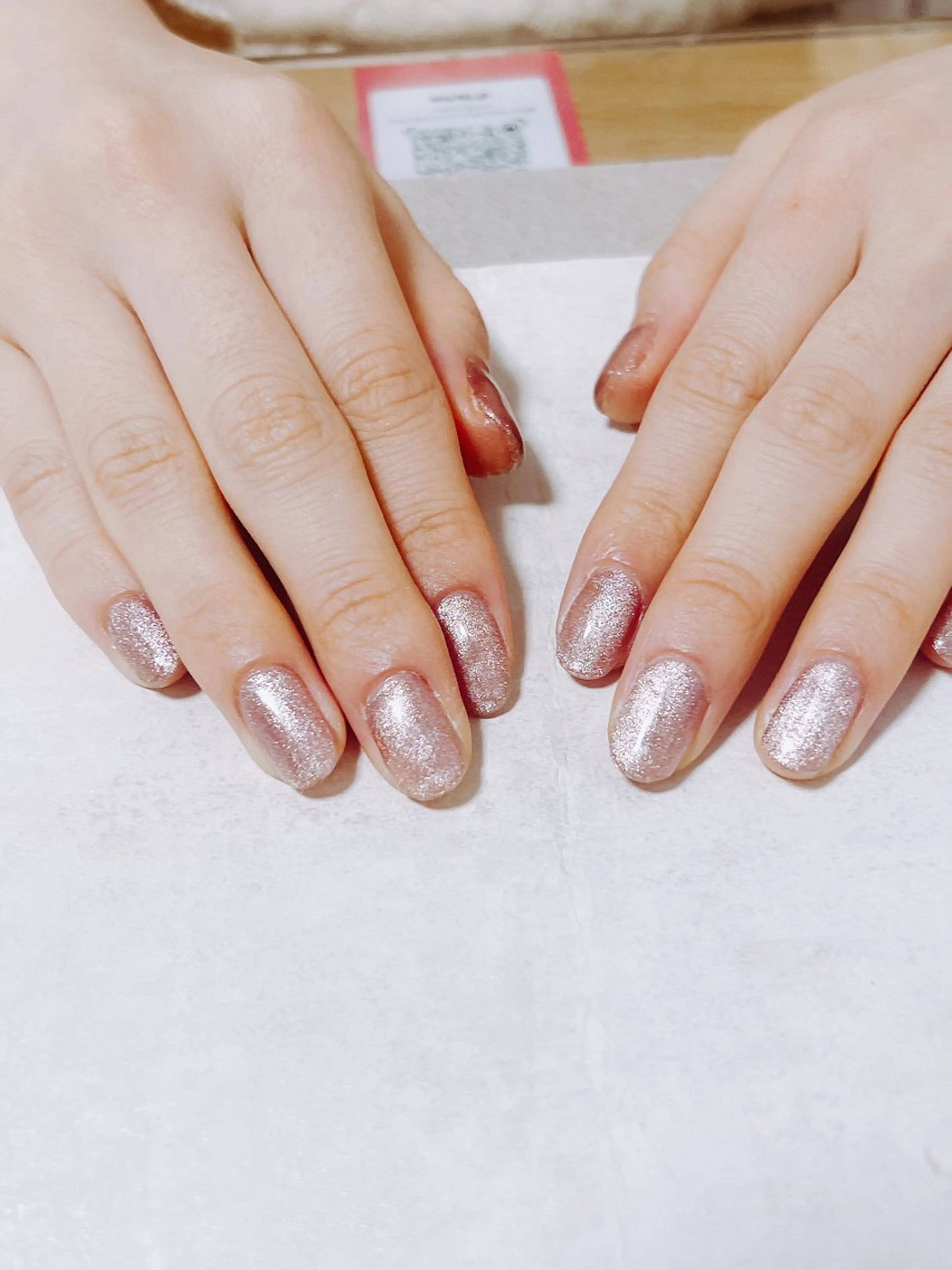 ネイル オーロラネイル フットネイル フレンチネイル ジェルネイル 韓国ネイル ハンドネイル Mogu nail 二子玉川のネイルデザイン