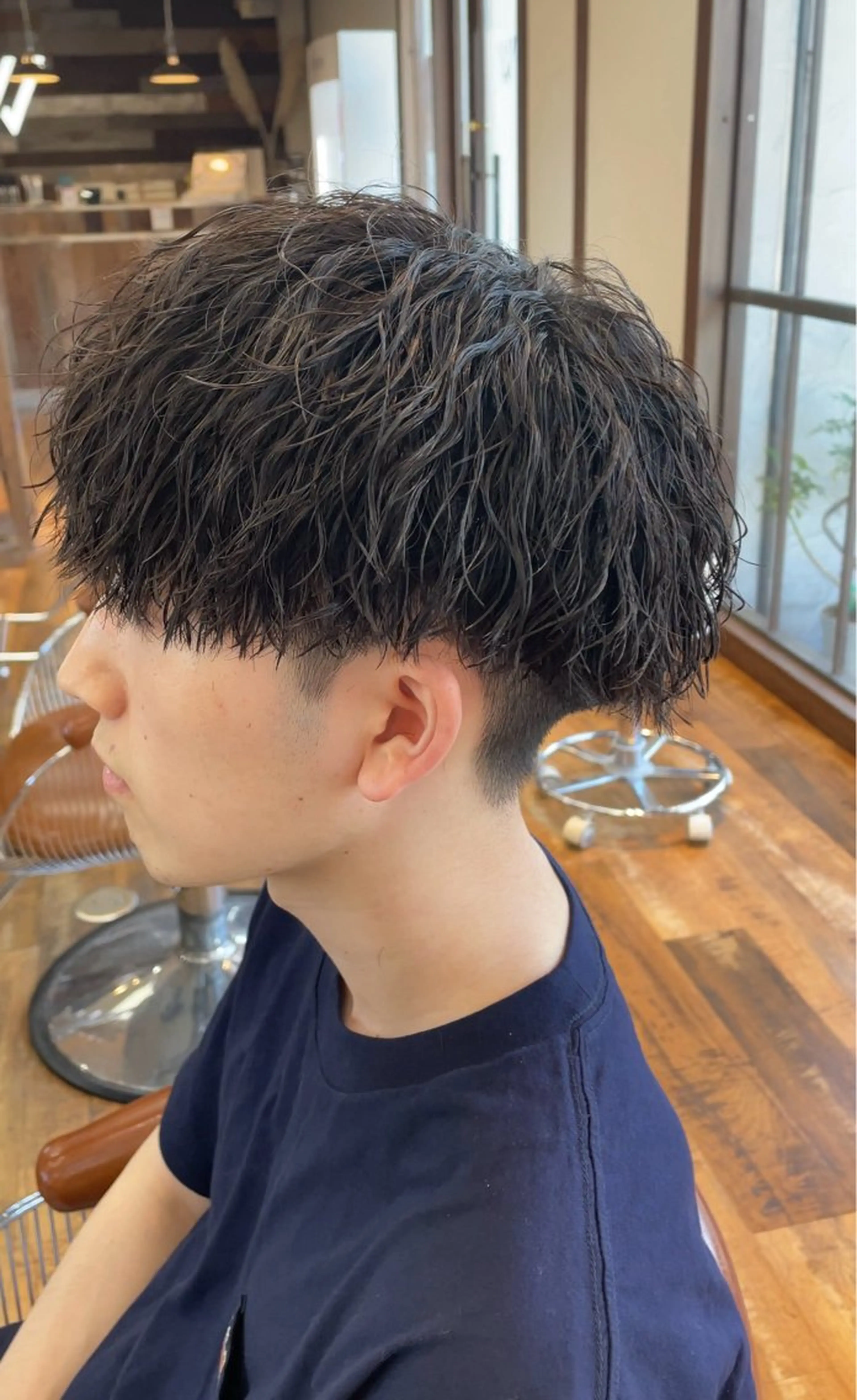 パーマ メンズ 林 侑弥のヘアスタイル